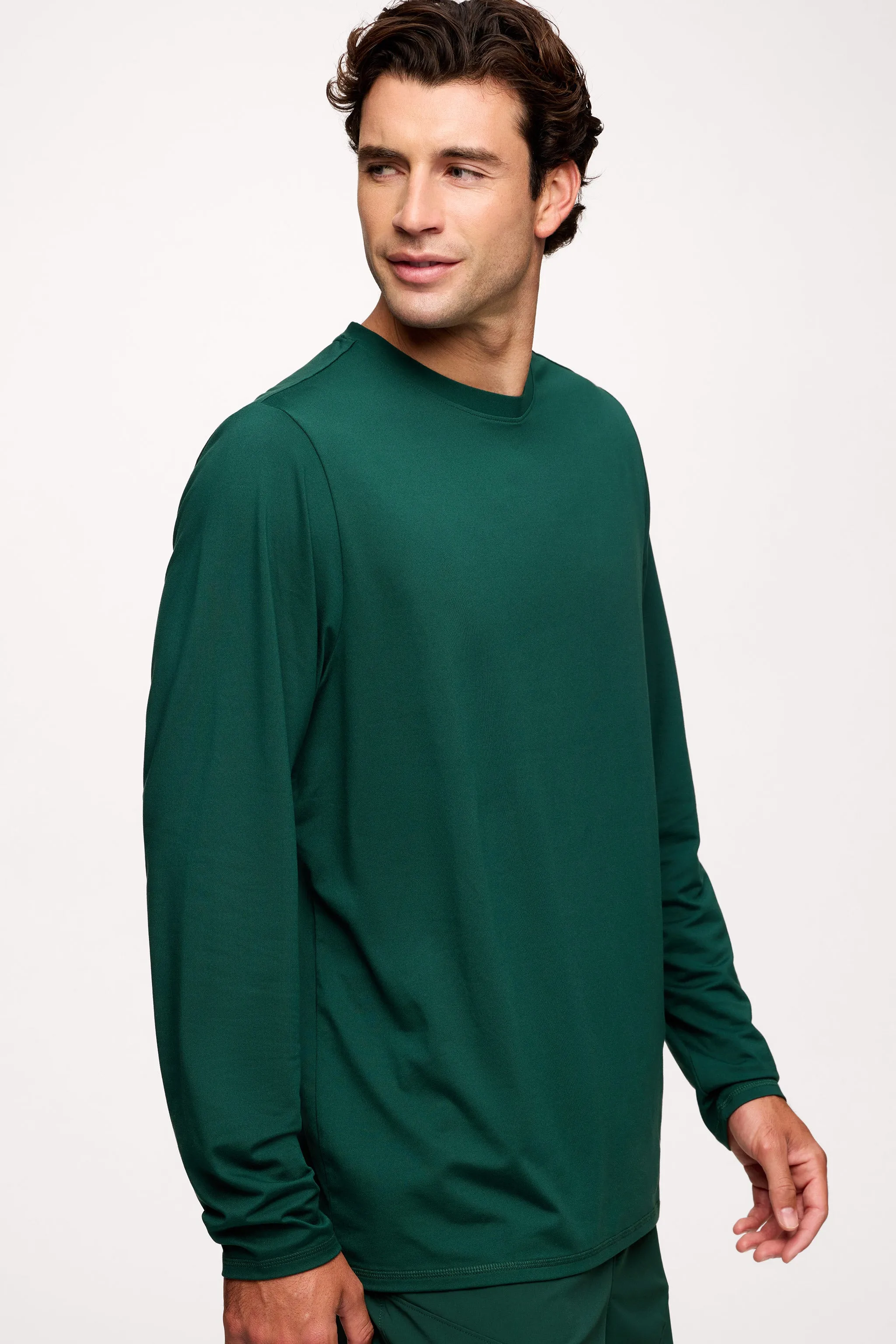 Men's Long Sleeve Movement Tee | Hunter sold by nuuds product image thumbnail 3