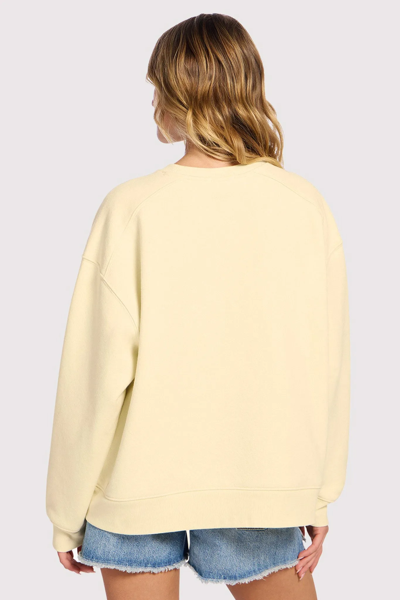 Vintage Fleece Oversized Boxy Crewneck Sweatshirt | Butter sold by nuuds product image thumbnail 4