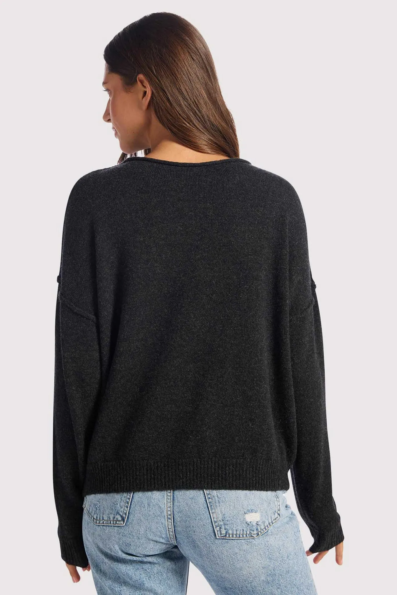 Cozy Knit Mockneck Sweater | Black sold by nuuds product image thumbnail 4