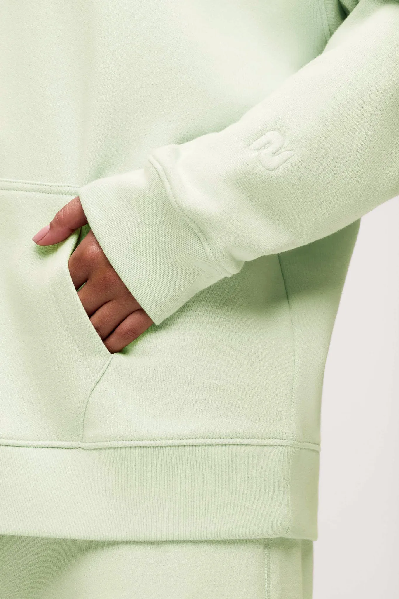 Core Fleece Hoodie | Matcha sold by nuuds product image thumbnail 5