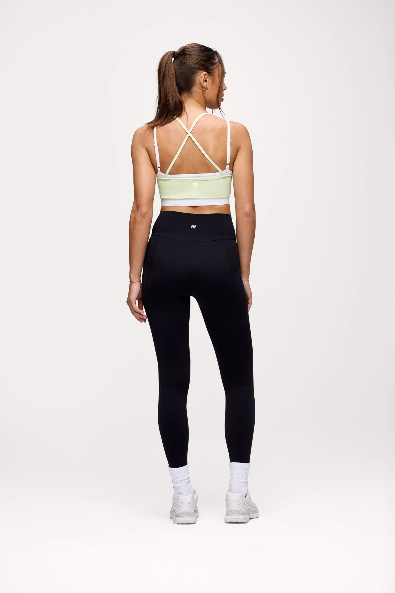 Motion Contrast Layering Bra | Matcha sold by nuuds product image thumbnail 5