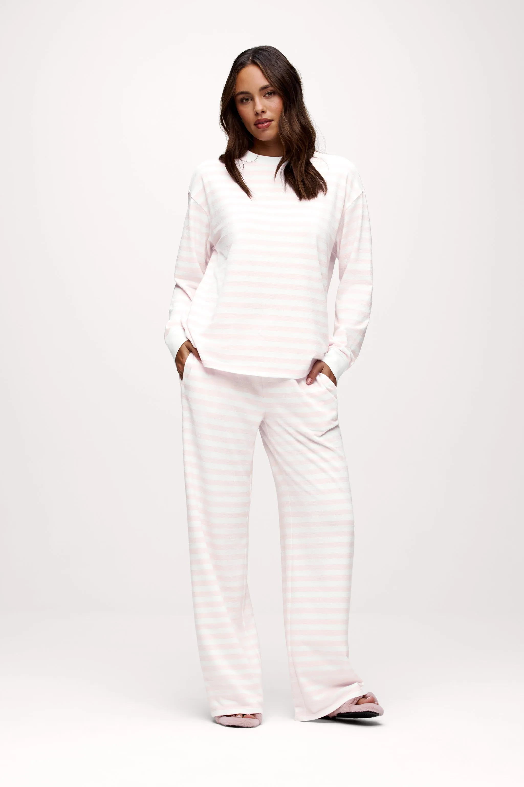 Seaside Long Sleeve | Ballet Stripe sold by nuuds product image thumbnail 2