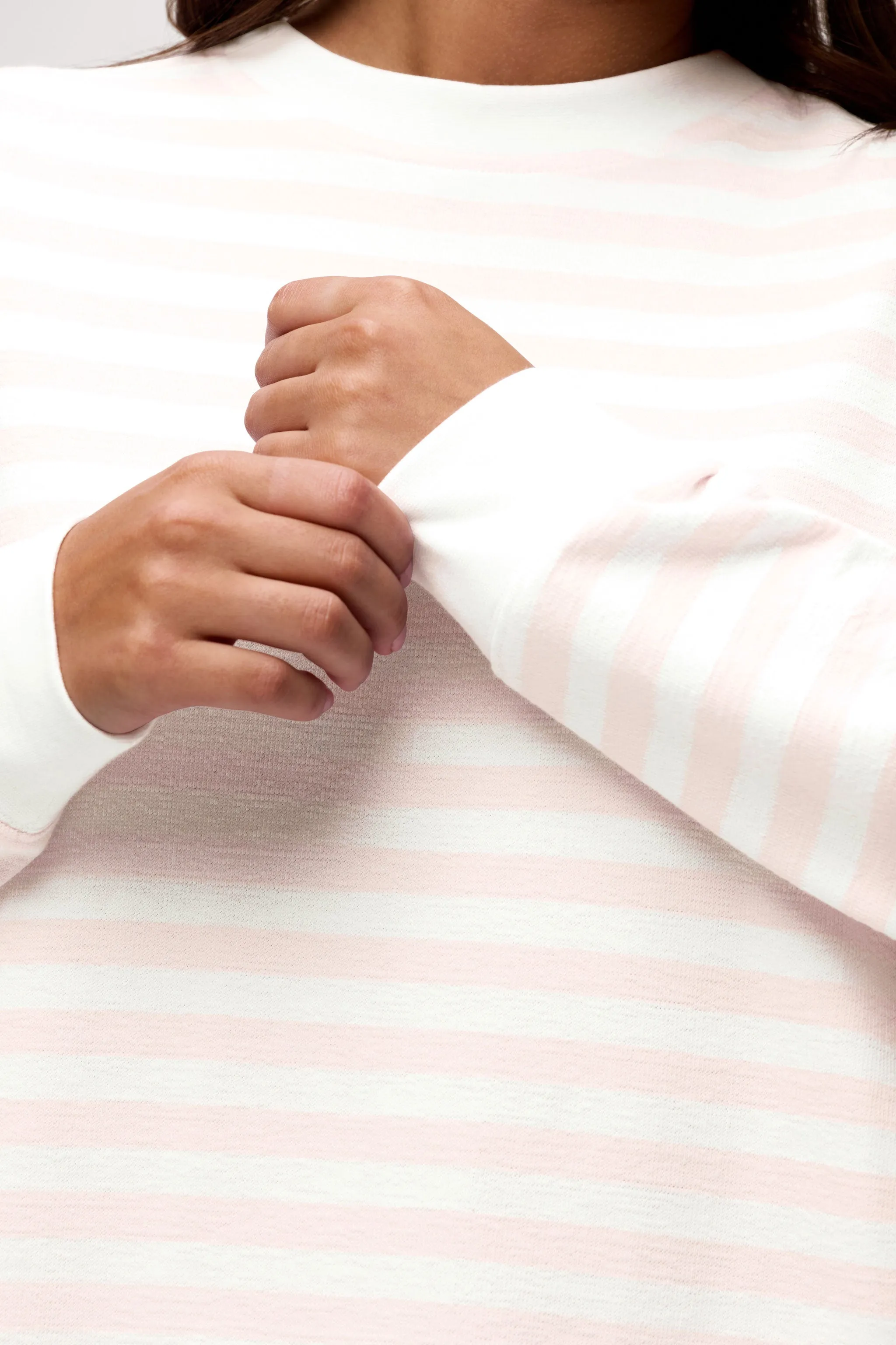 Seaside Long Sleeve | Ballet Stripe sold by nuuds product image thumbnail 5