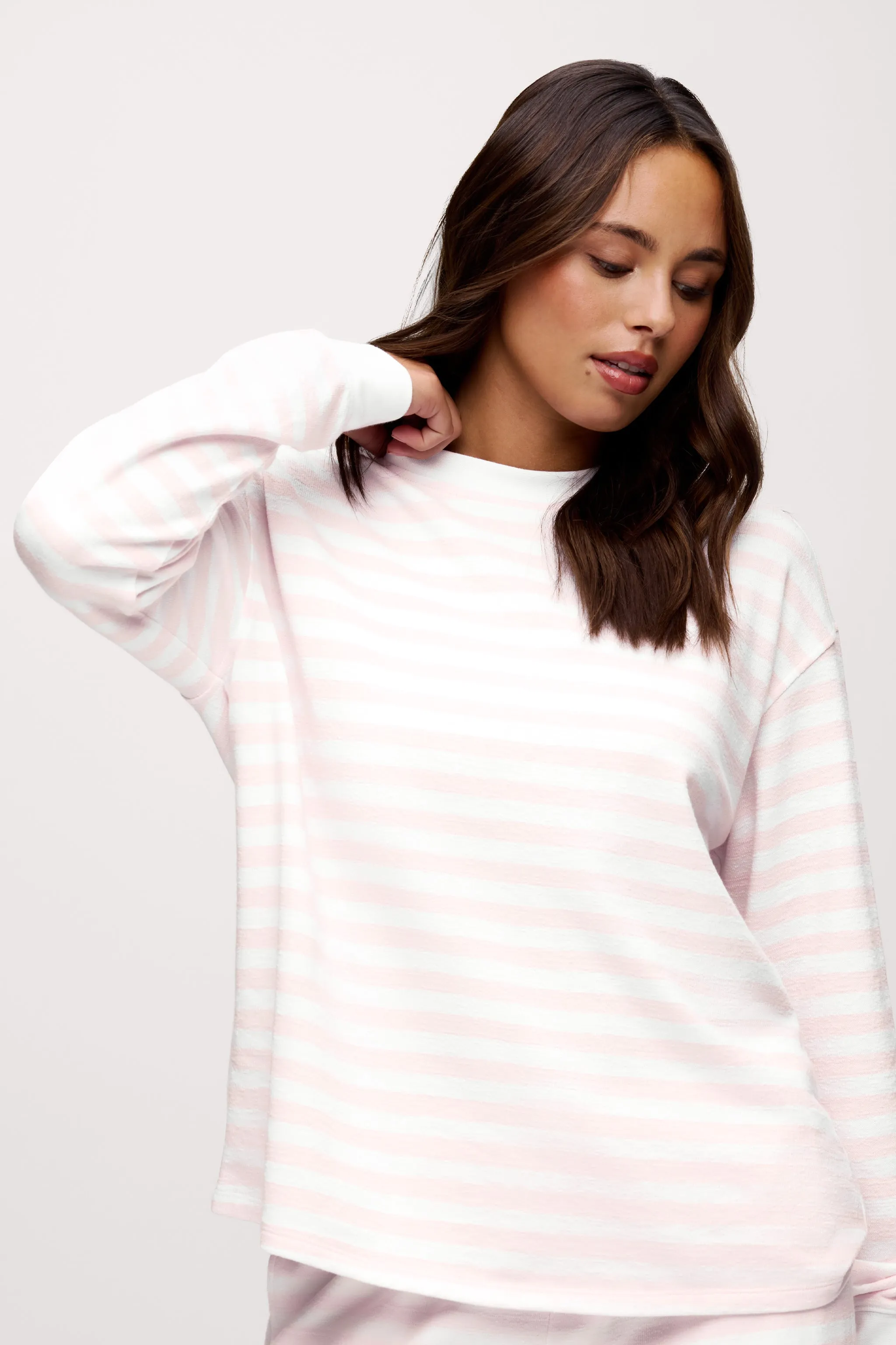 Seaside Long Sleeve | Ballet Stripe sold by nuuds