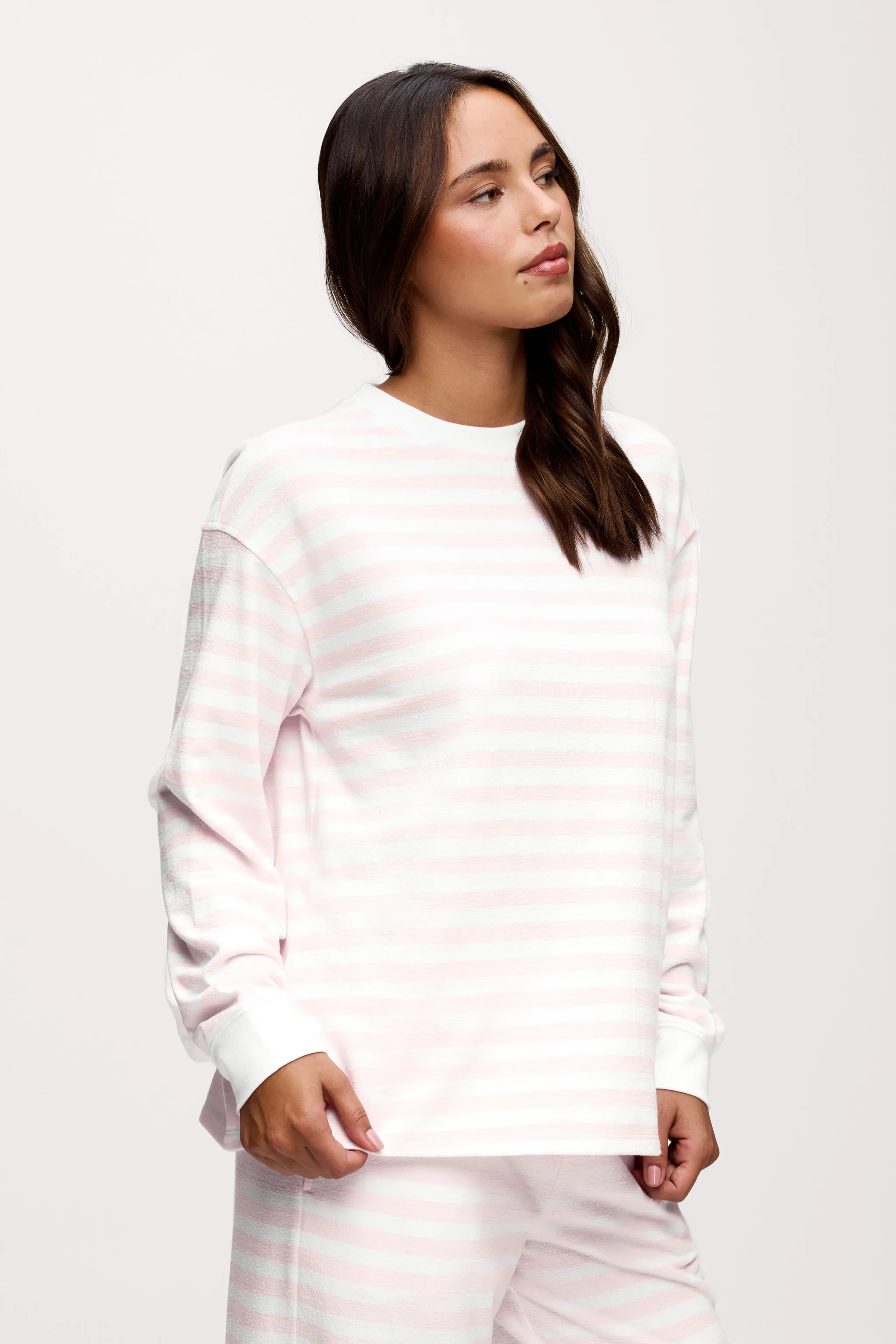Seaside Long Sleeve | Ballet Stripe sold by nuuds product image thumbnail 4