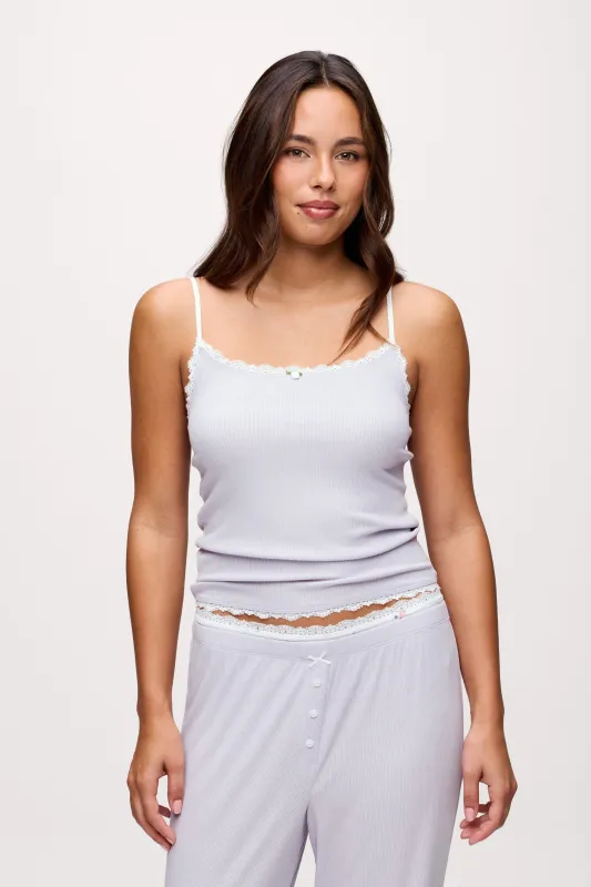 Sweetheart Pajama Cami | Lavender sold by nuuds