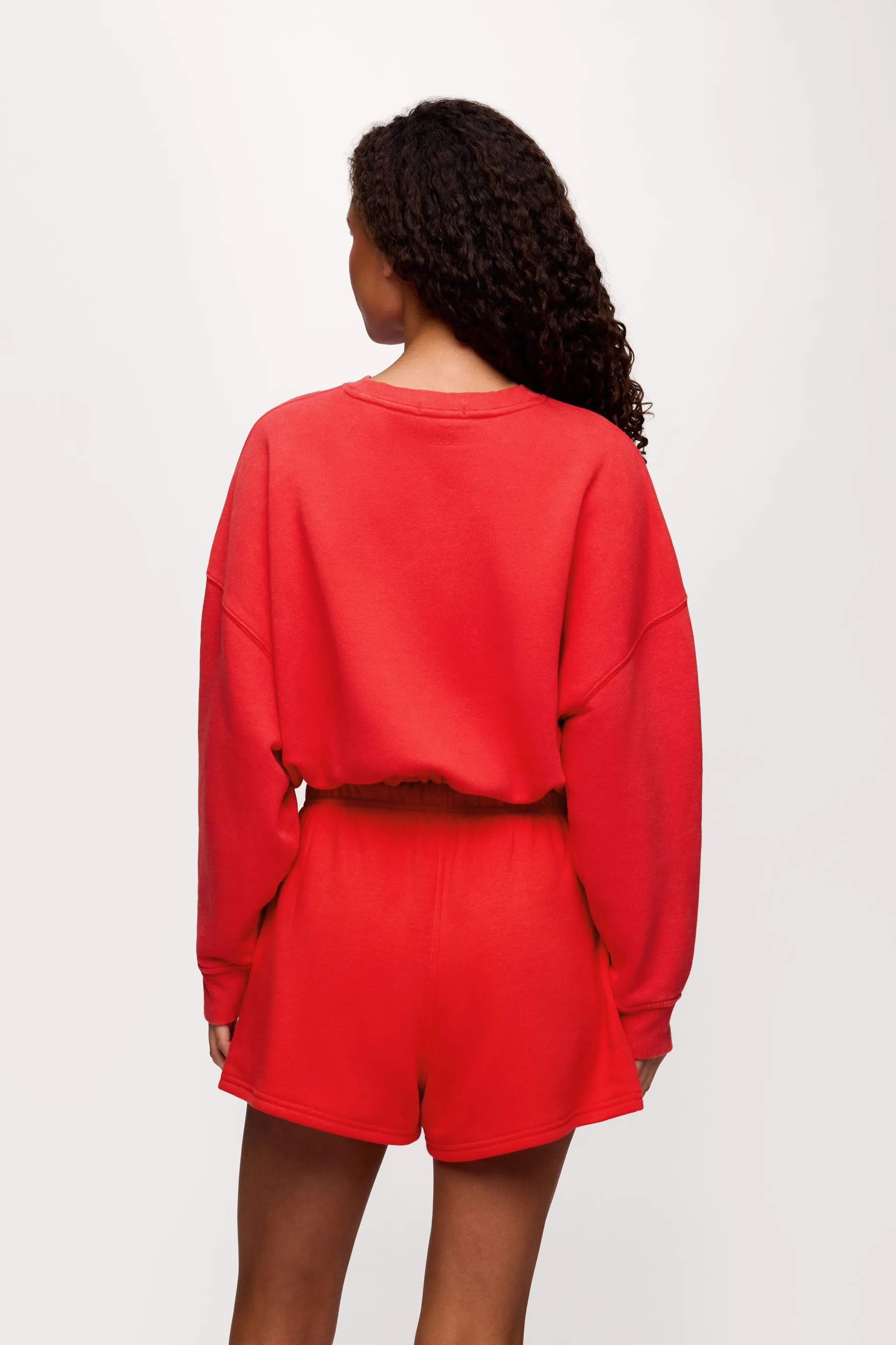Vintage Fleece Cinch Waist Sweatshirt | Hibiscus sold by nuuds product image thumbnail 5