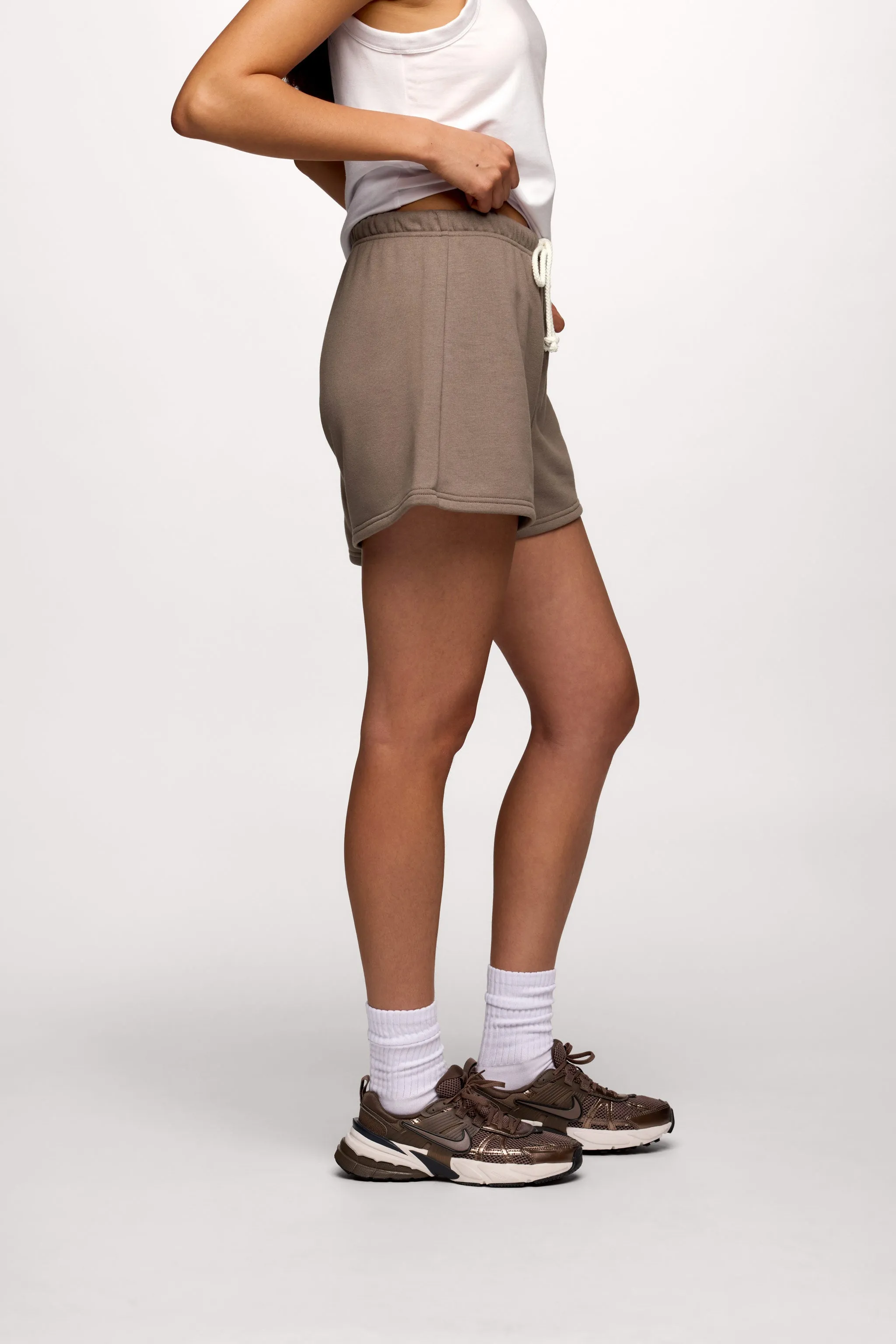 French Terry Short | Cocoa sold by nuuds product image thumbnail 4