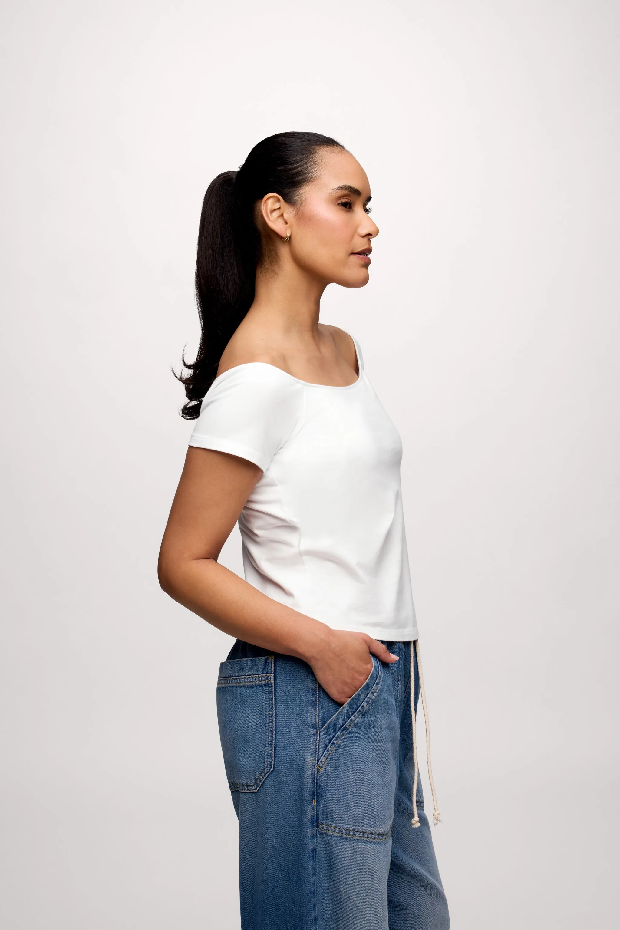 Ease Tee | White sold by nuuds product image thumbnail 4