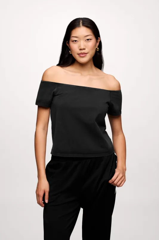 Ease Tee | Washed Black sold by nuuds