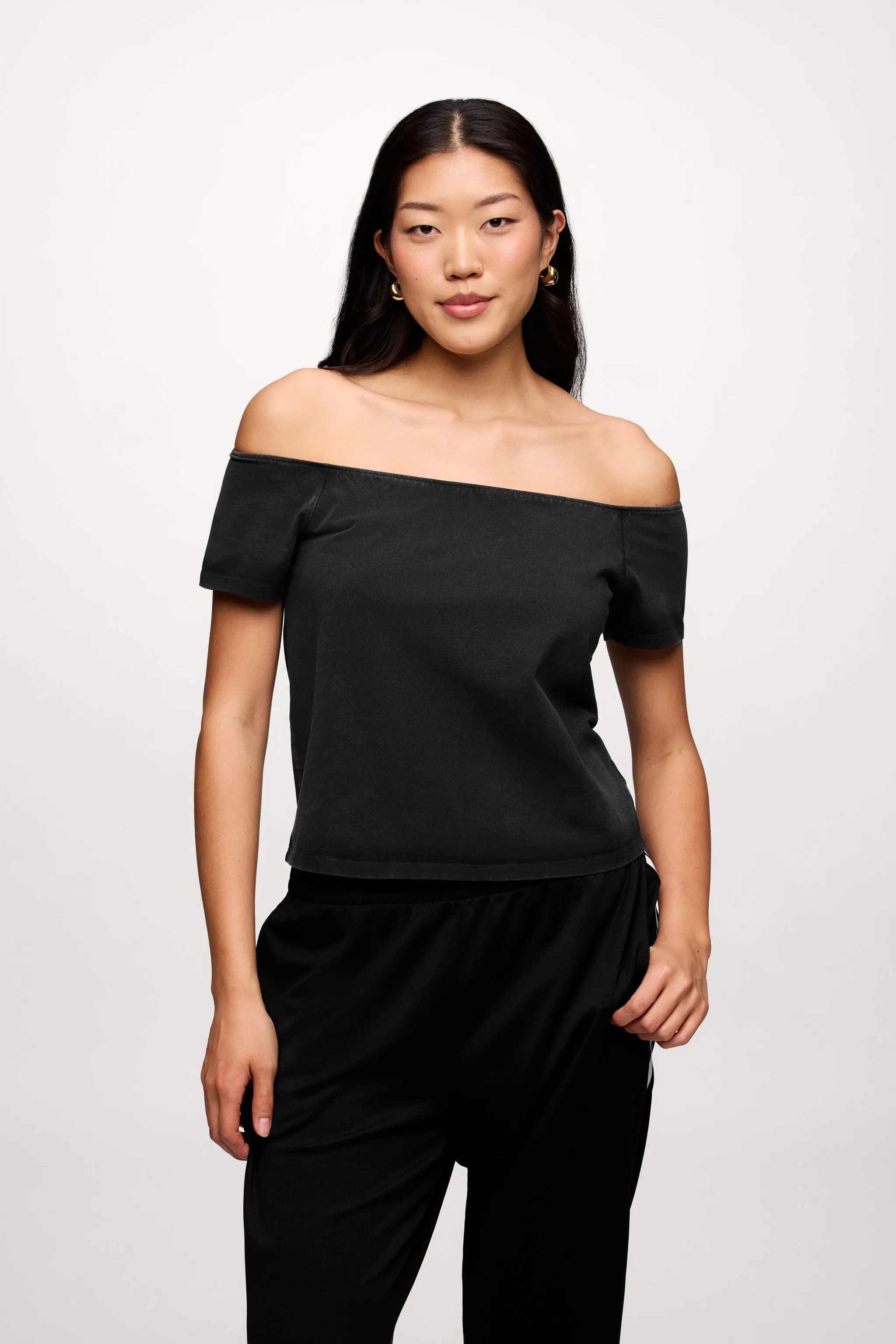 Ease Tee | Washed Black sold by nuuds