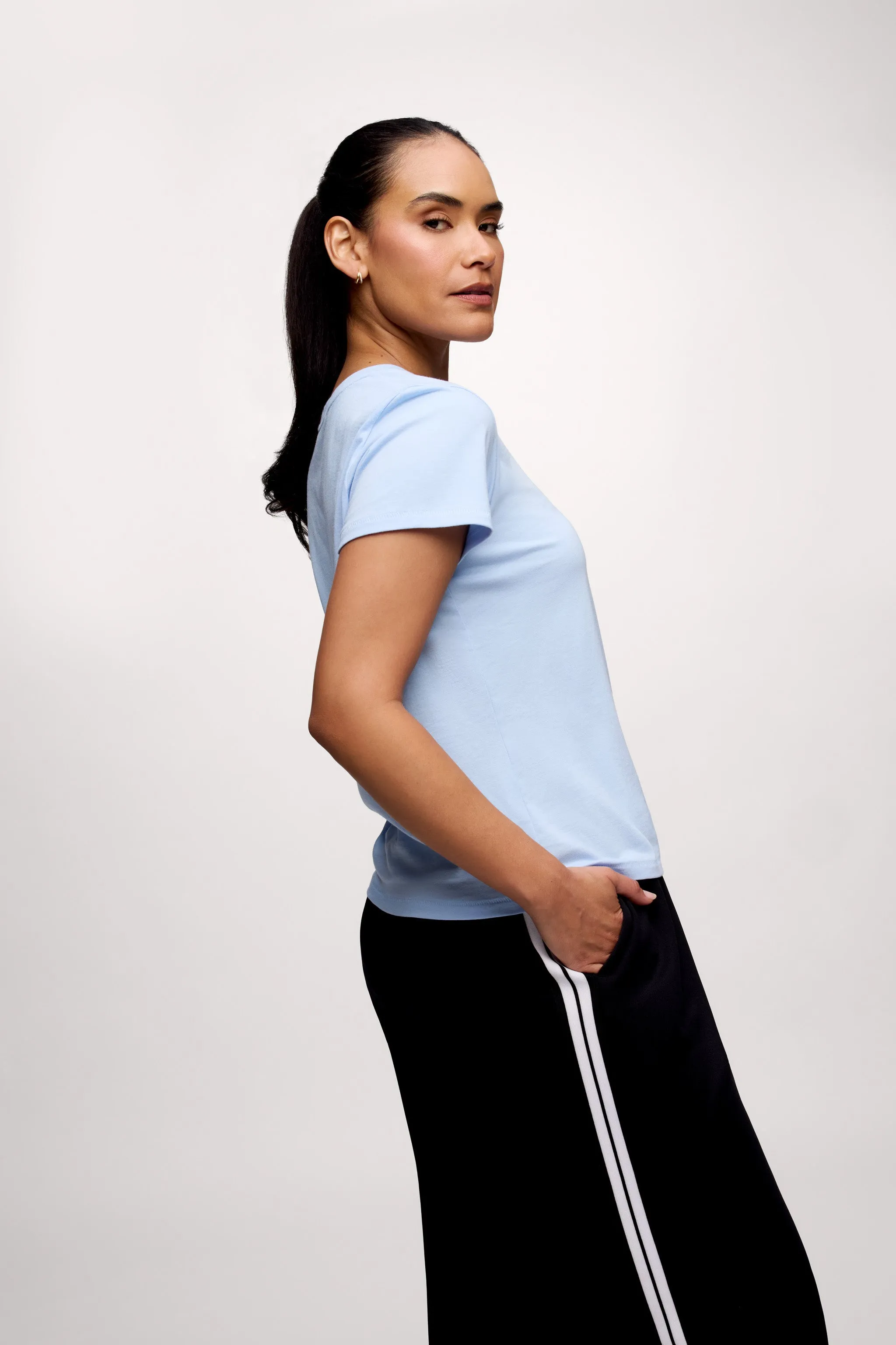 Perfect Tee | Sky sold by nuuds product image thumbnail 4