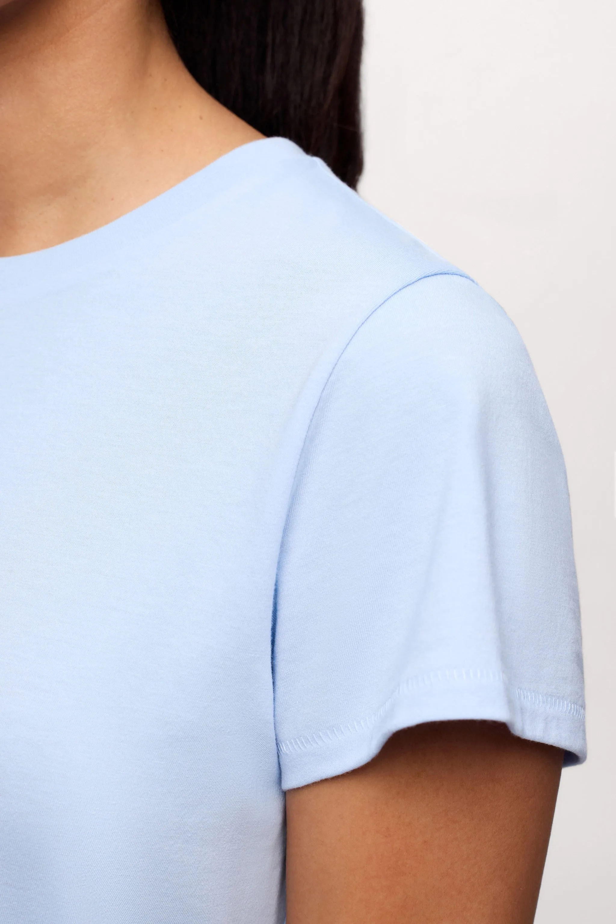 Perfect Tee | Sky sold by nuuds product image thumbnail 3