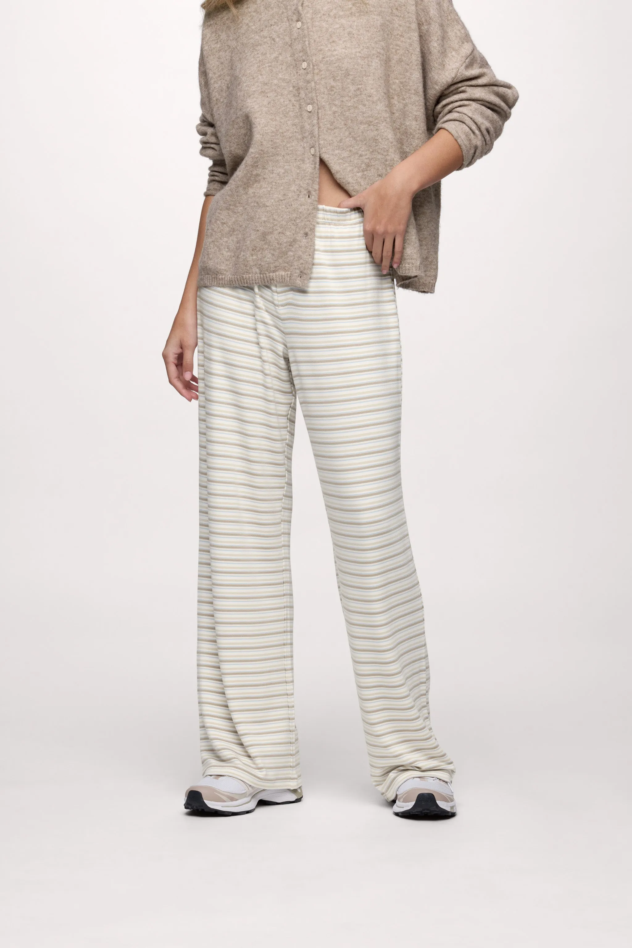 Boyfriend Stripe Pant | Cocoa Sky Stripe sold by nuuds product image thumbnail 2