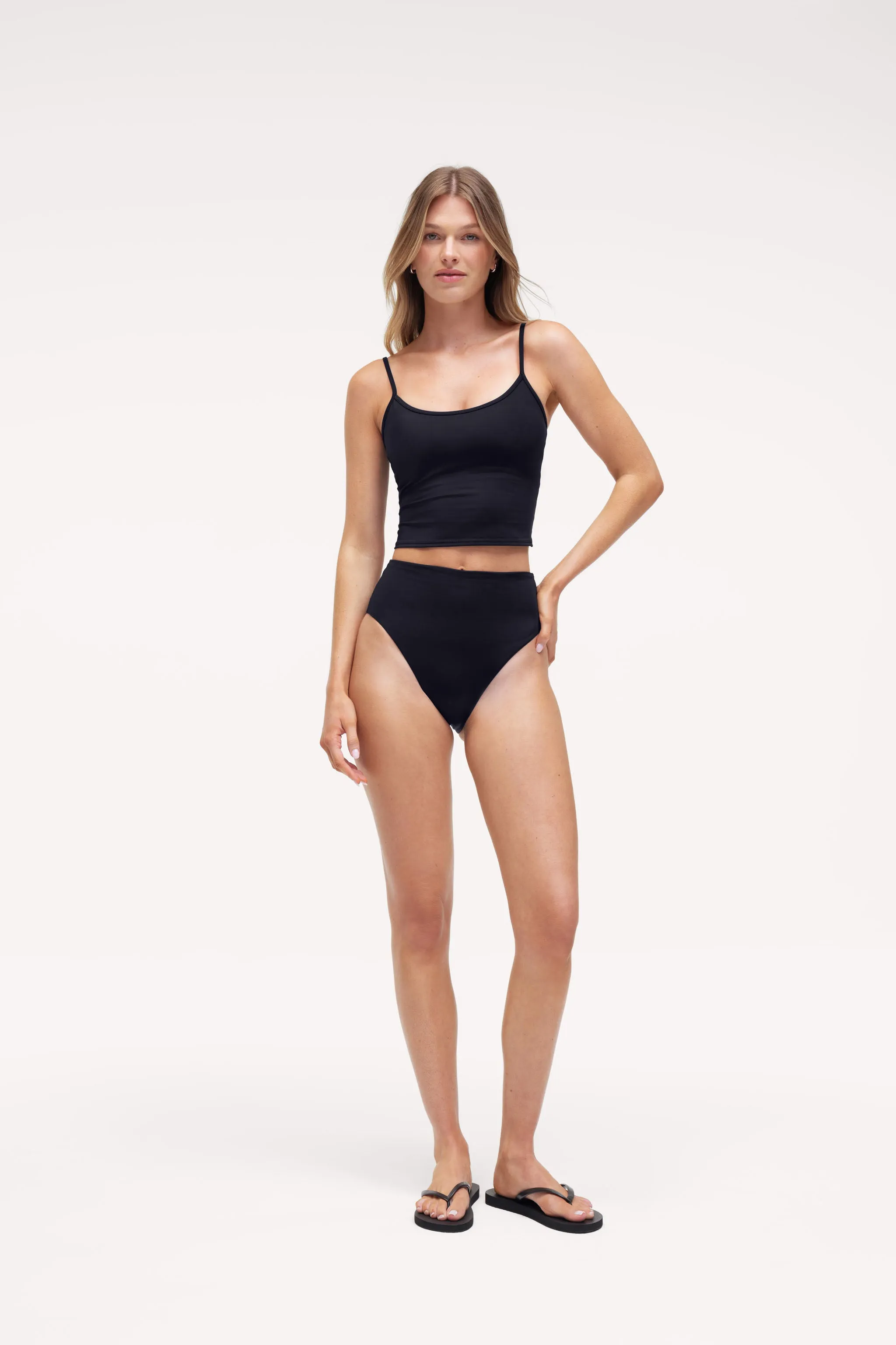 High Waist Bikini Bottom | Smooth Black sold by nuuds product image thumbnail 2