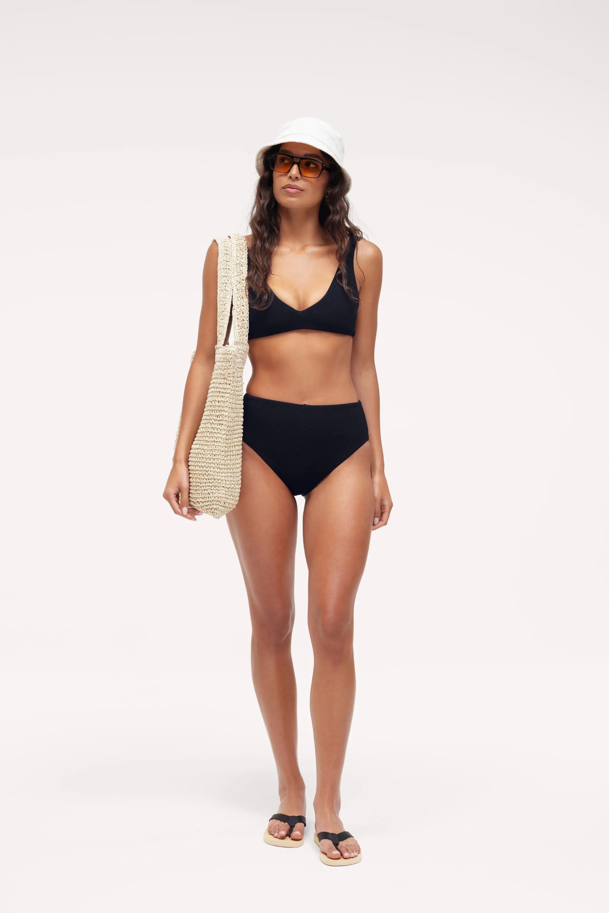 Plunge Bikini Top | Crispy Black sold by nuuds product image thumbnail 5