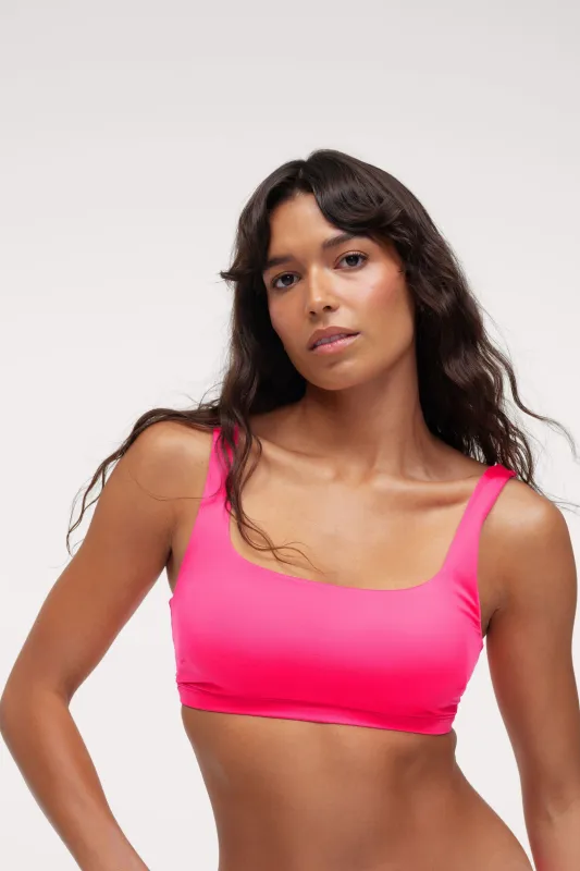 Square Neck Bikini Top | Smooth Dragonfruit made by nuuds