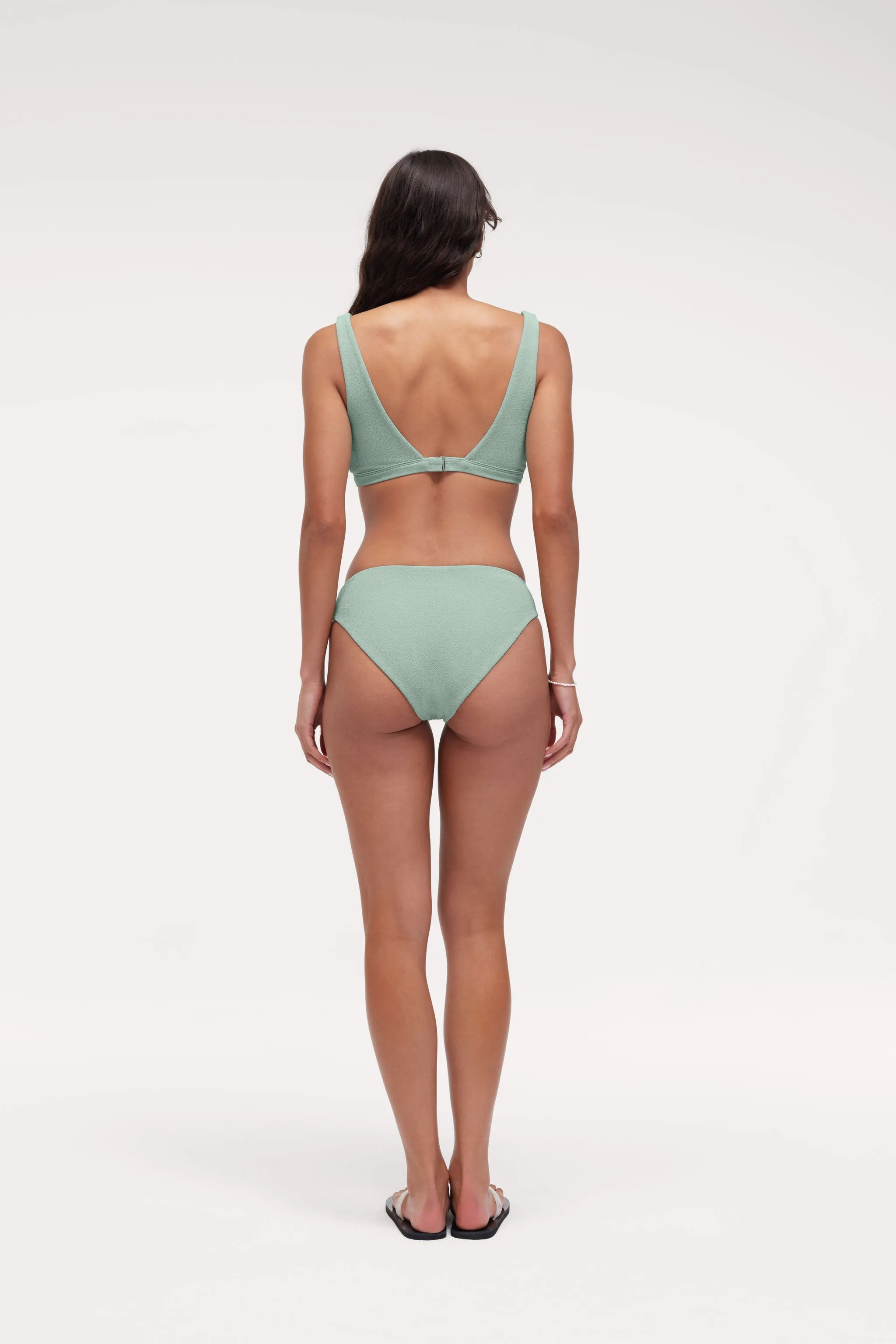 Square Neck Bikini Top | Crispy Pistachio sold by nuuds product image thumbnail 5