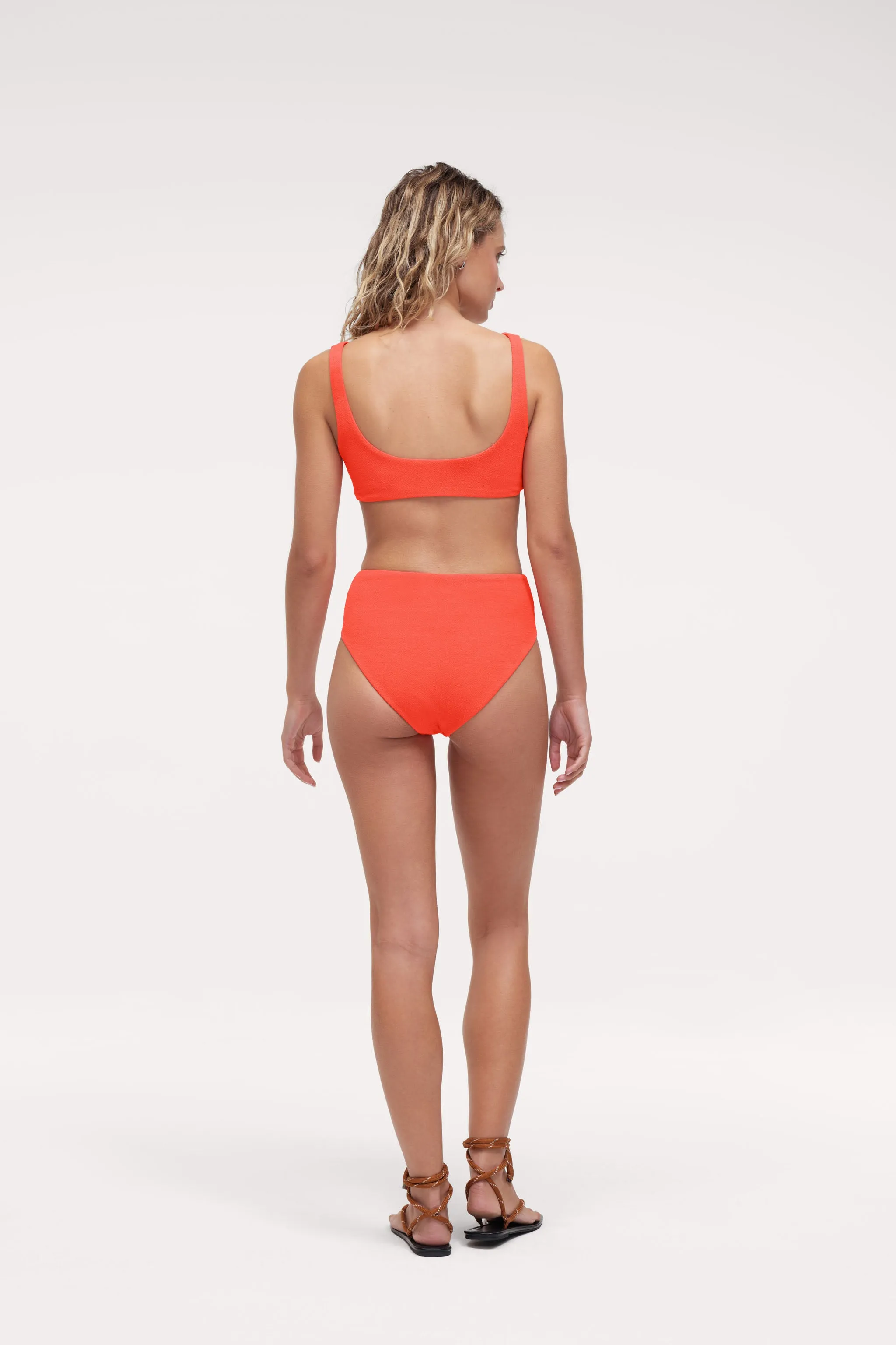 Plunge Bikini Top | Crispy Papaya sold by nuuds product image thumbnail 3