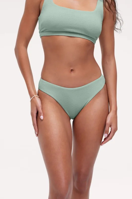 Low Waist Bikini Bottom | Crispy Pistachio made by nuuds