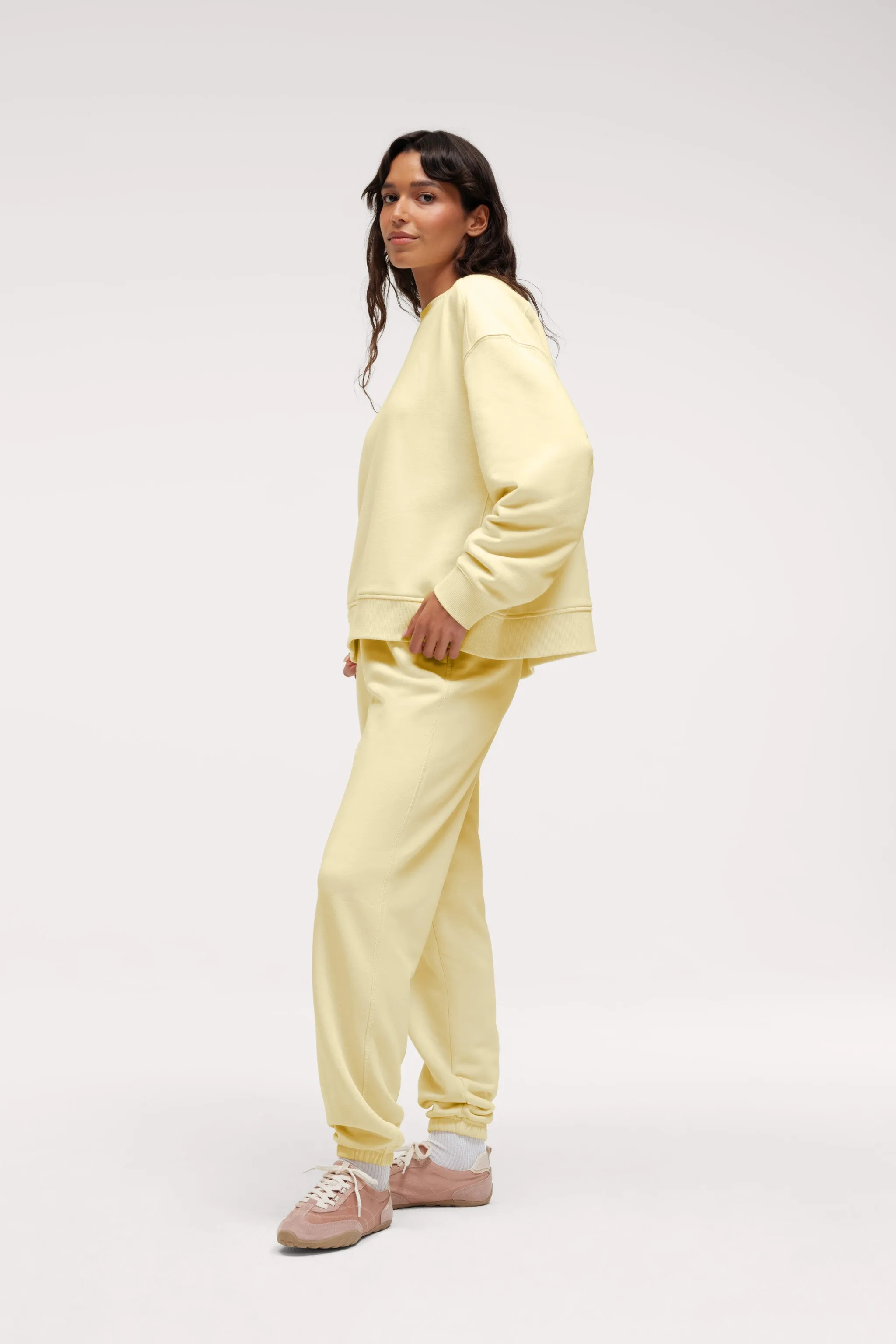 French Terry Classic Crewneck | Lemon sold by nuuds product image thumbnail 3