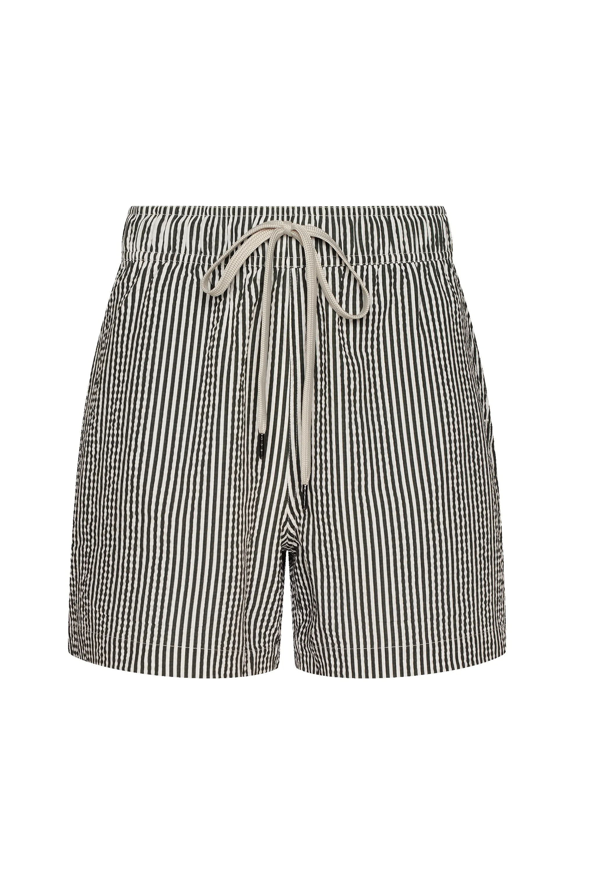 Seersucker Swim Trunk | Olive Stripe sold by nuuds product image thumbnail 4