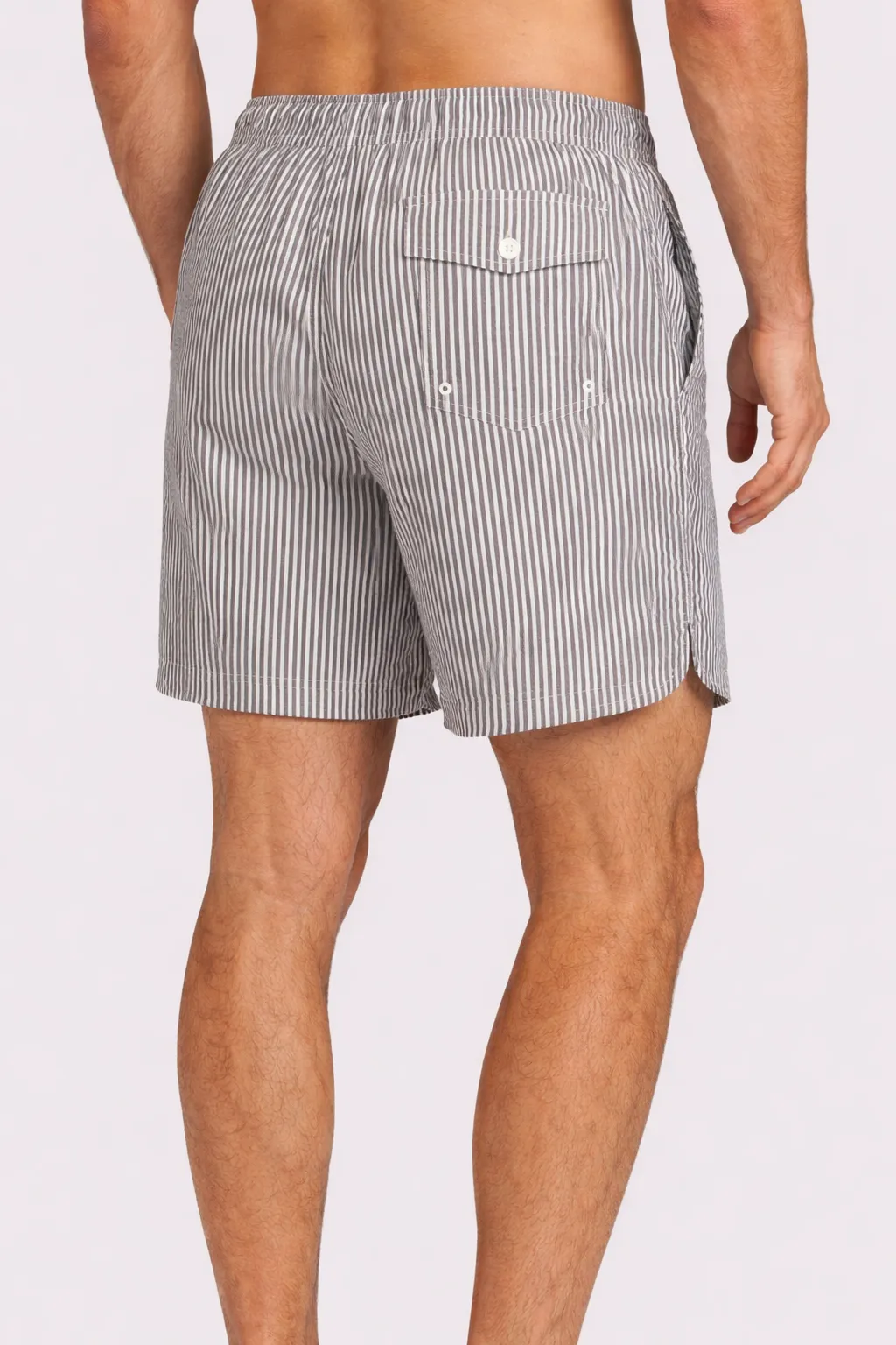 Seersucker Swim Trunk | Olive Stripe sold by nuuds product image thumbnail 3