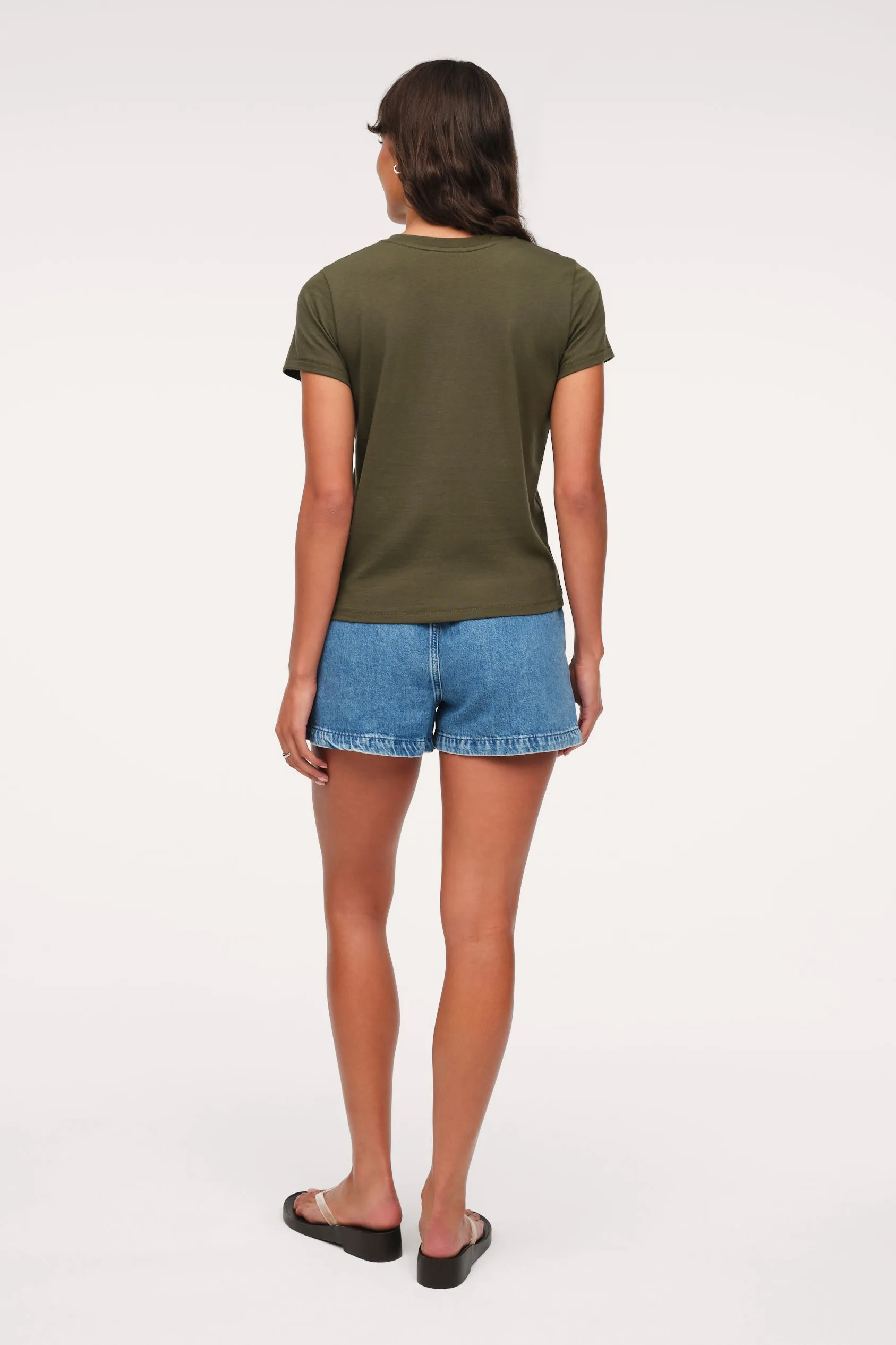 Perfect Tee | Darkest Olive sold by nuuds product image thumbnail 5
