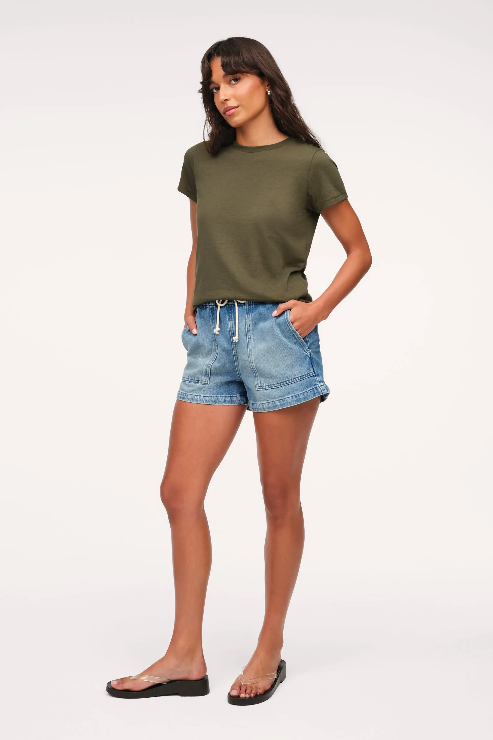 Perfect Tee | Darkest Olive sold by nuuds product image thumbnail 4