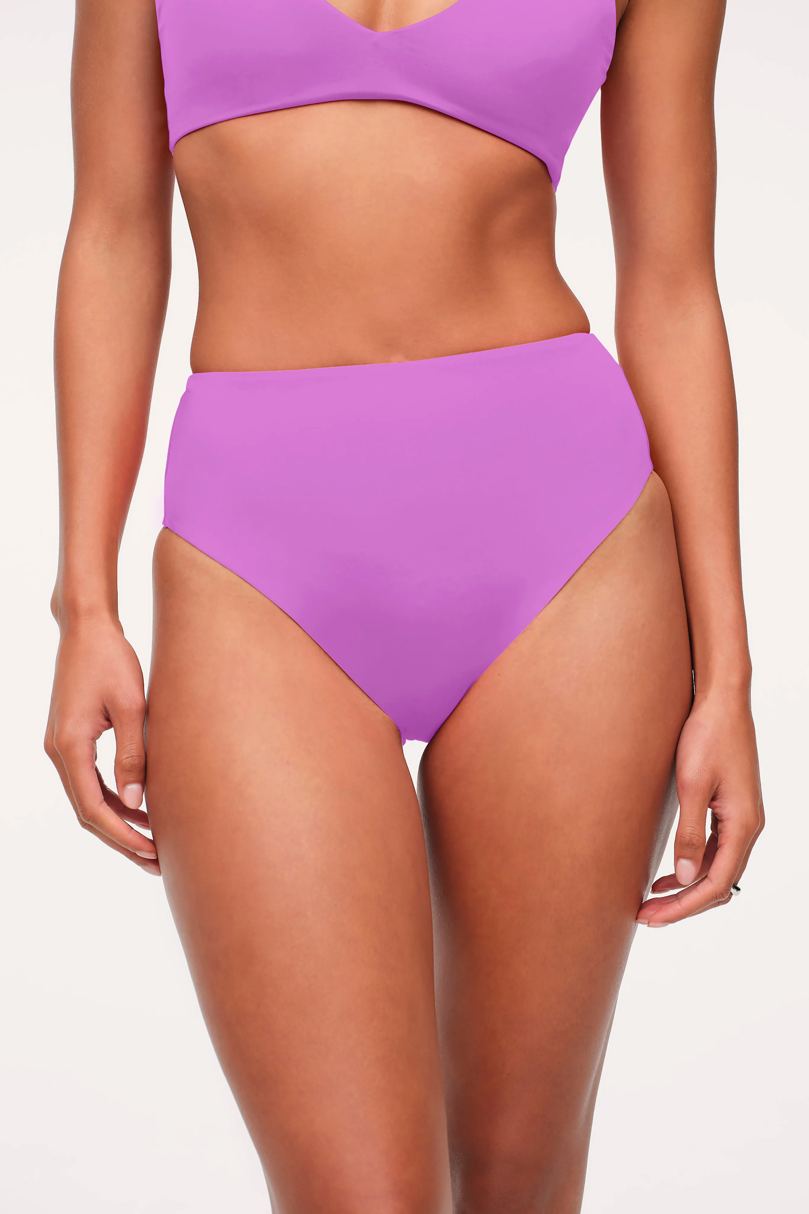 High Waist Bikini Bottom | Smooth Wisteria sold by nuuds product image thumbnail 2