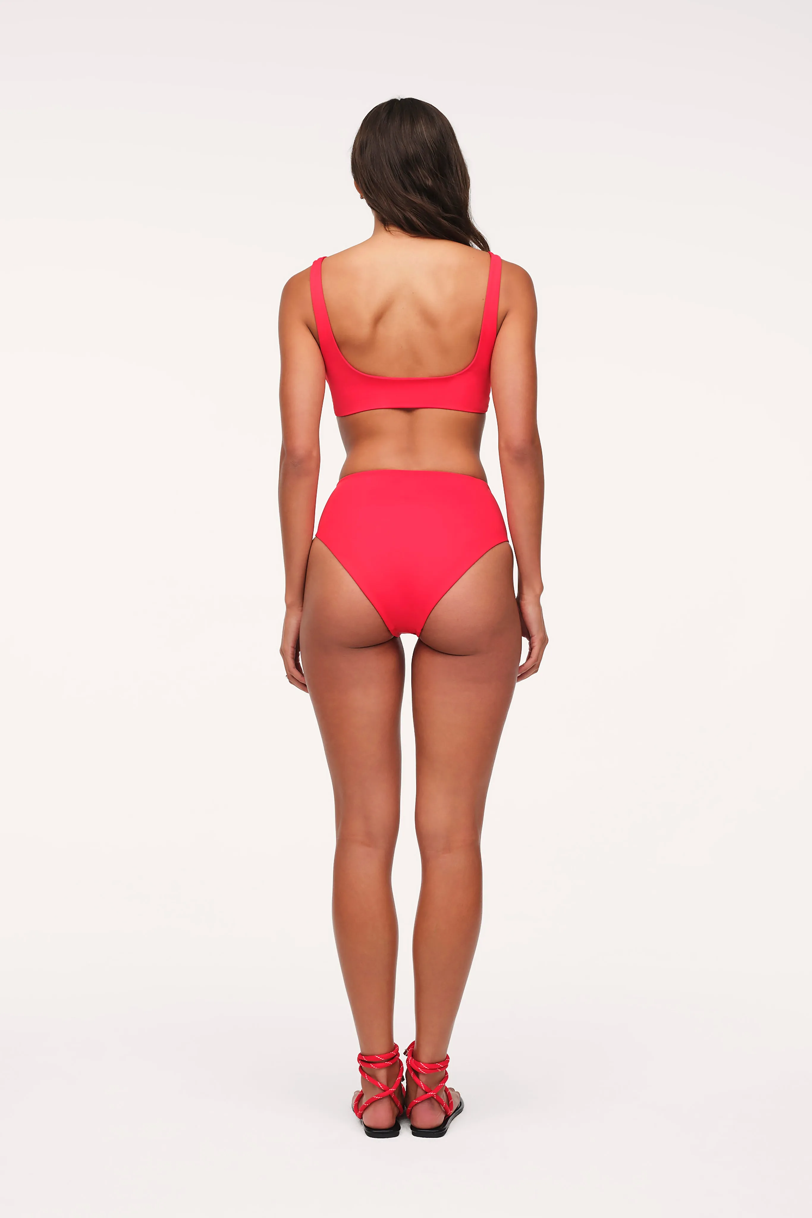 High Waist Bikini Bottom | Smooth Cayenne sold by nuuds product image thumbnail 5