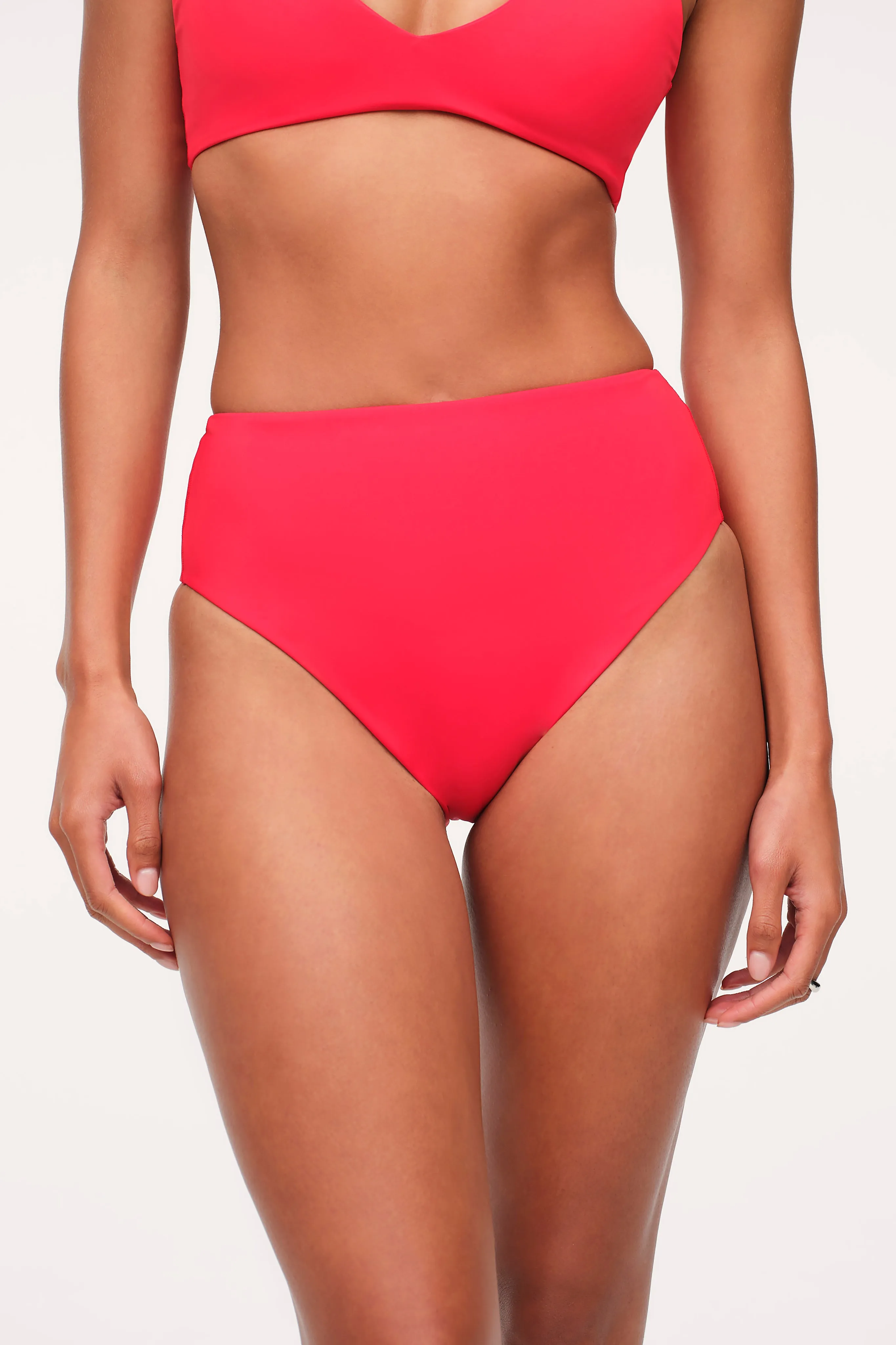 High Waist Bikini Bottom | Smooth Cayenne sold by nuuds product image thumbnail 2