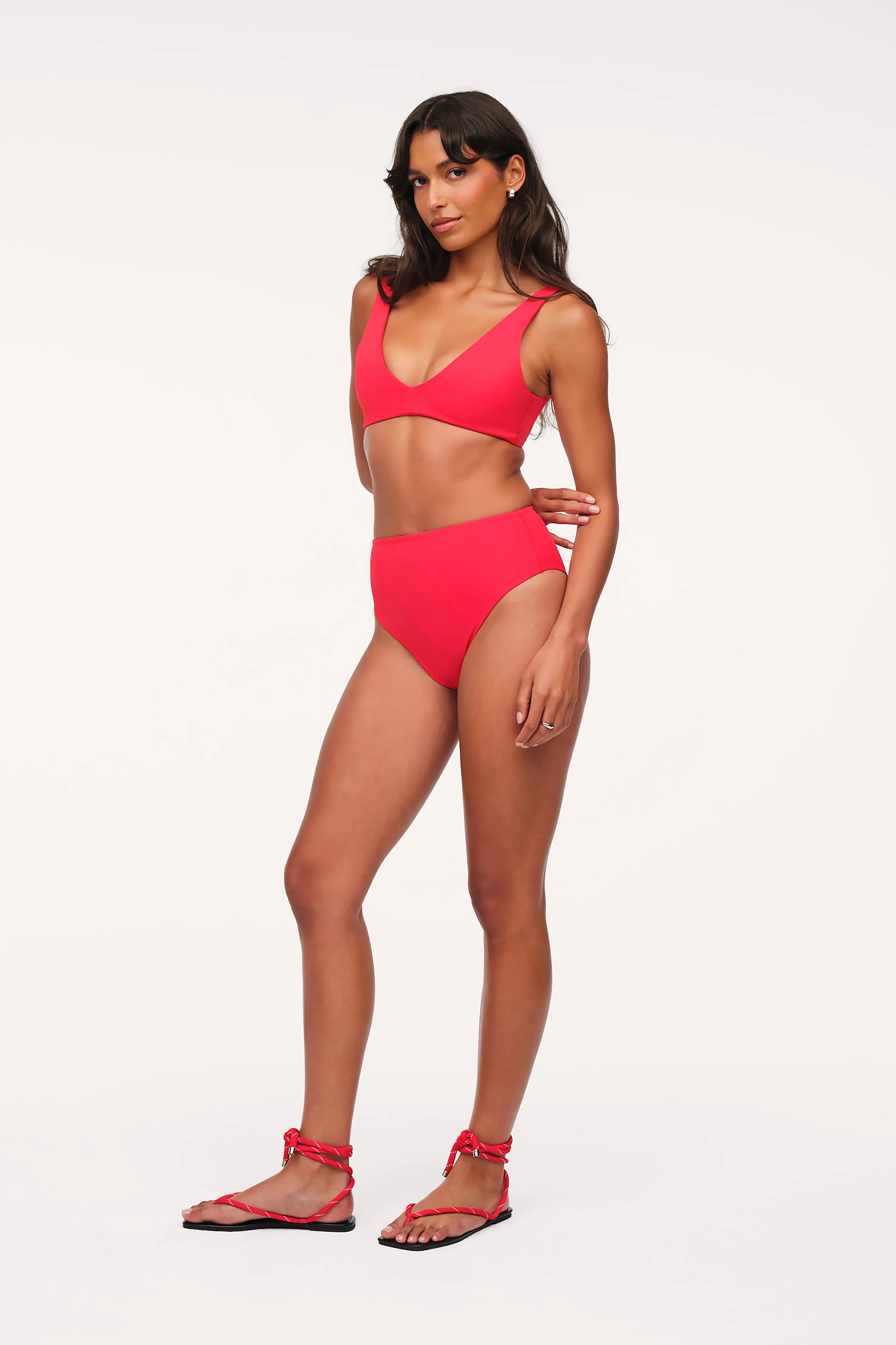 High Waist Bikini Bottom | Smooth Cayenne sold by nuuds product image thumbnail 3
