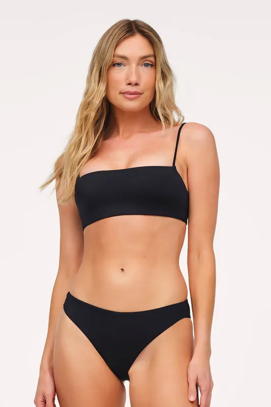 Bandeau Bikini Top | Smooth Black made by nuuds