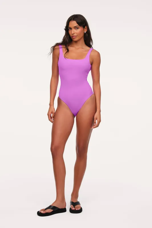 Square Neck One Piece | Smooth Wisteria made by nuuds