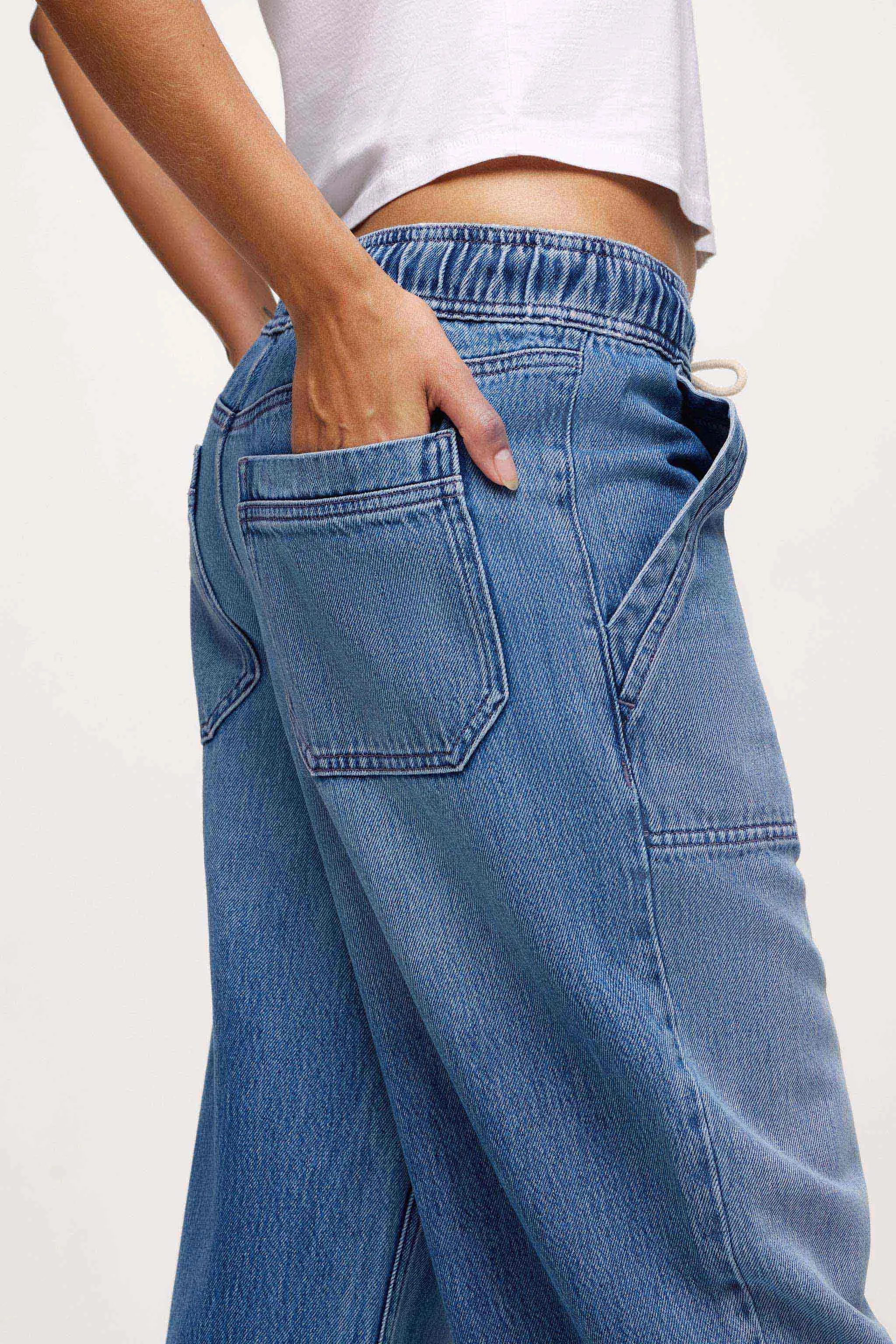 Pull-On Denim Pant | June sold by nuuds product image thumbnail 5