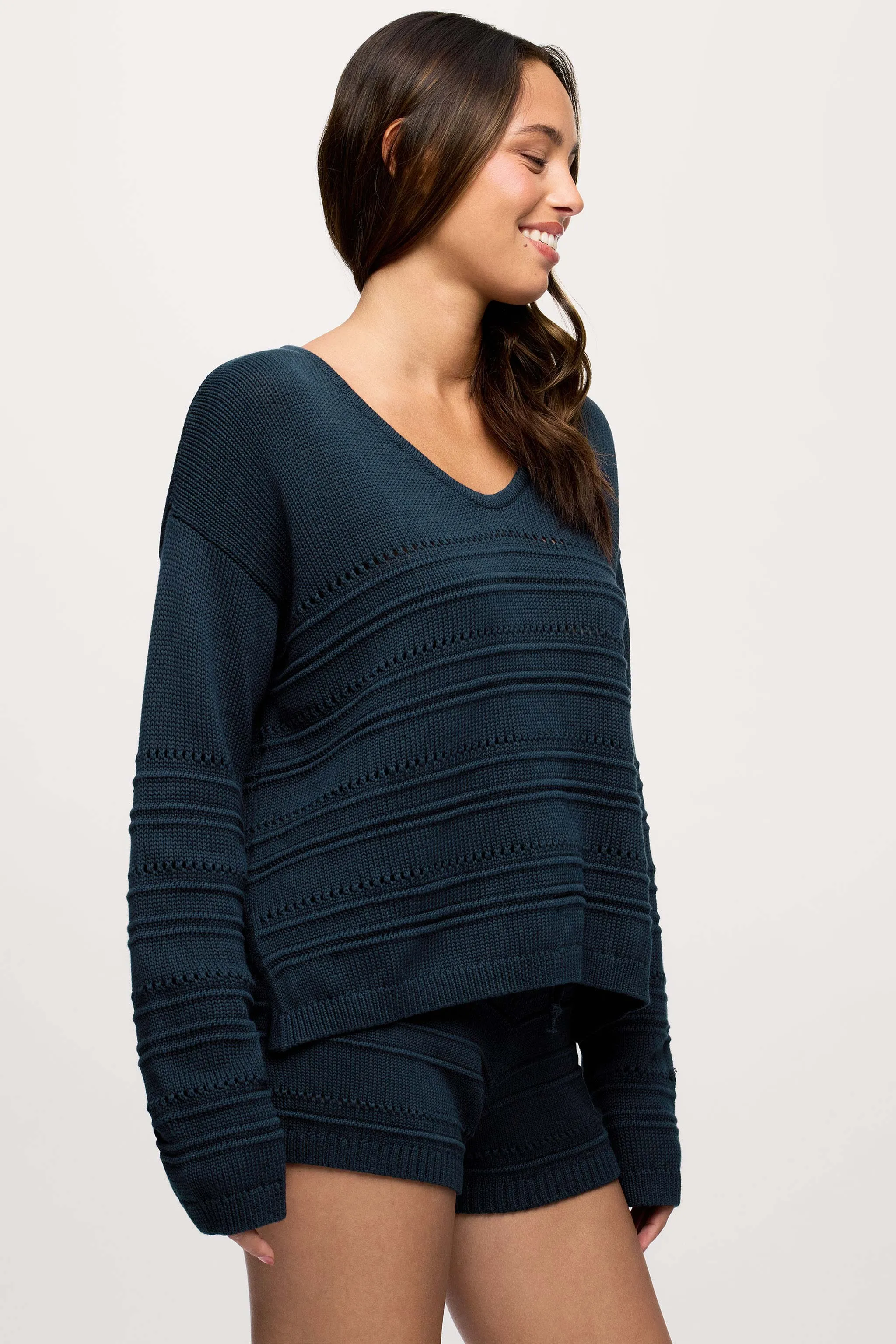 Newport Sweater | Navy sold by nuuds product image thumbnail 3