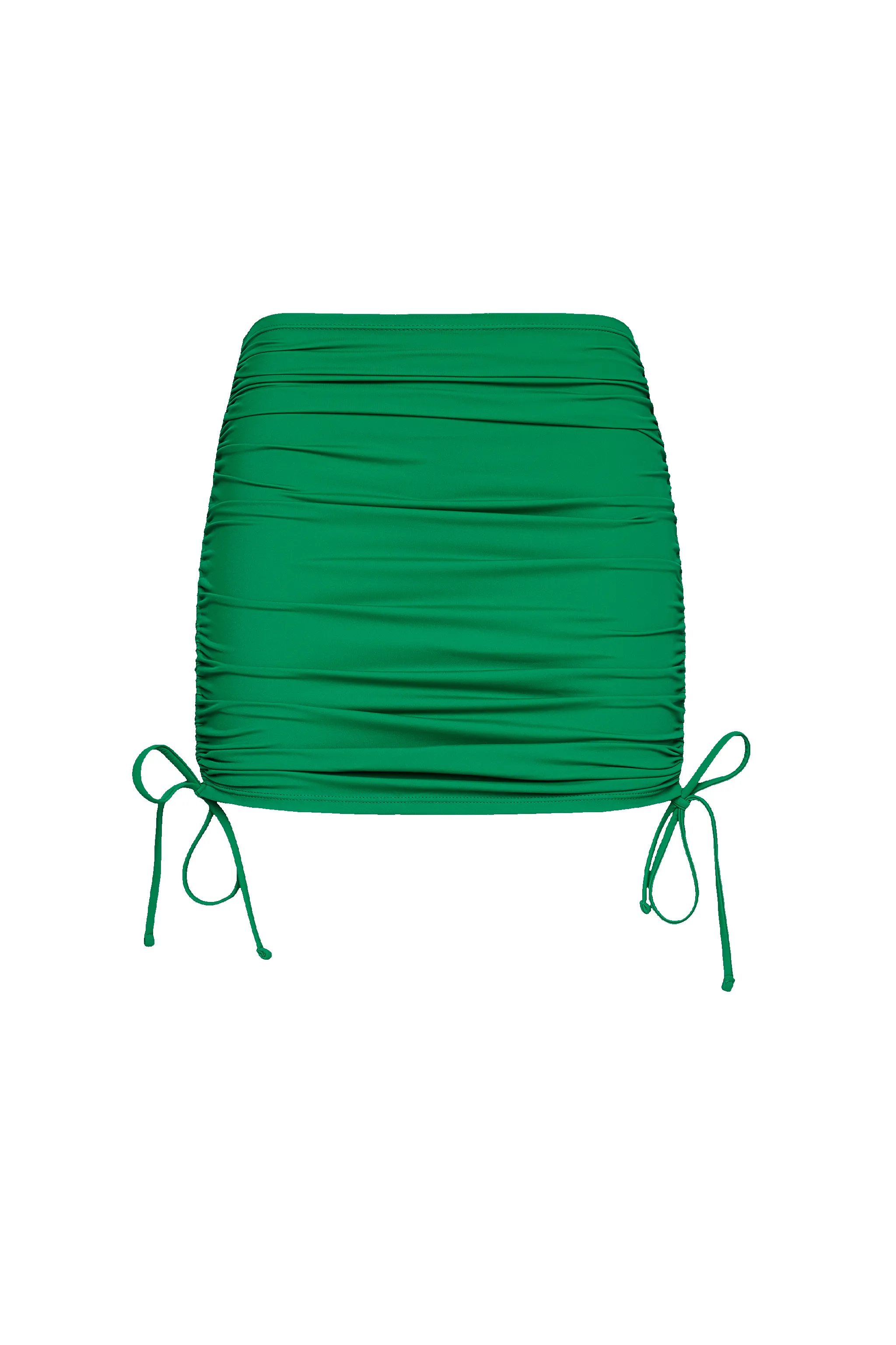 Ruched Swim Skirt | Emerald sold by nuuds product image thumbnail 5
