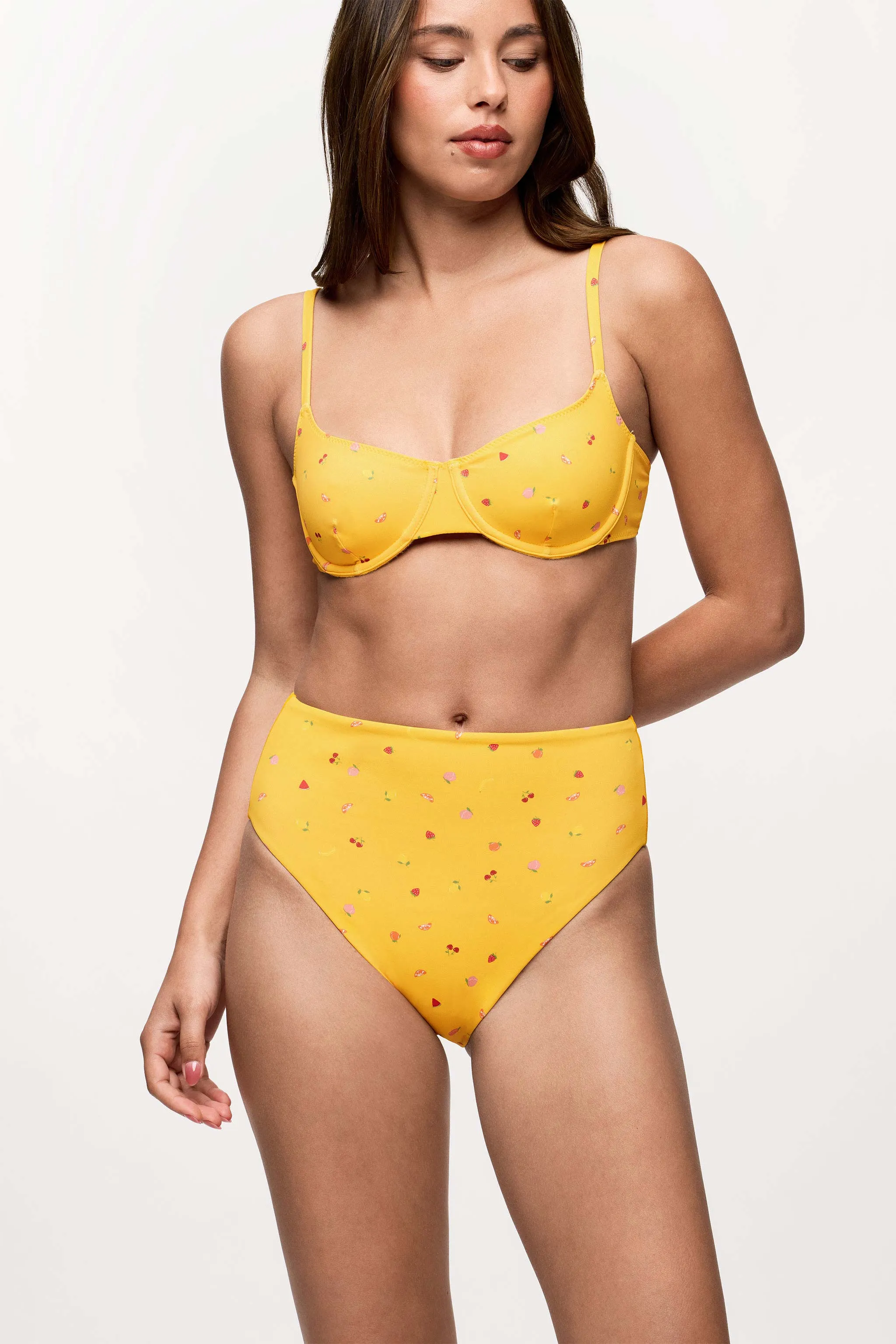 High Waist Bikini Bottom | Fruit Salad sold by nuuds product image thumbnail 2
