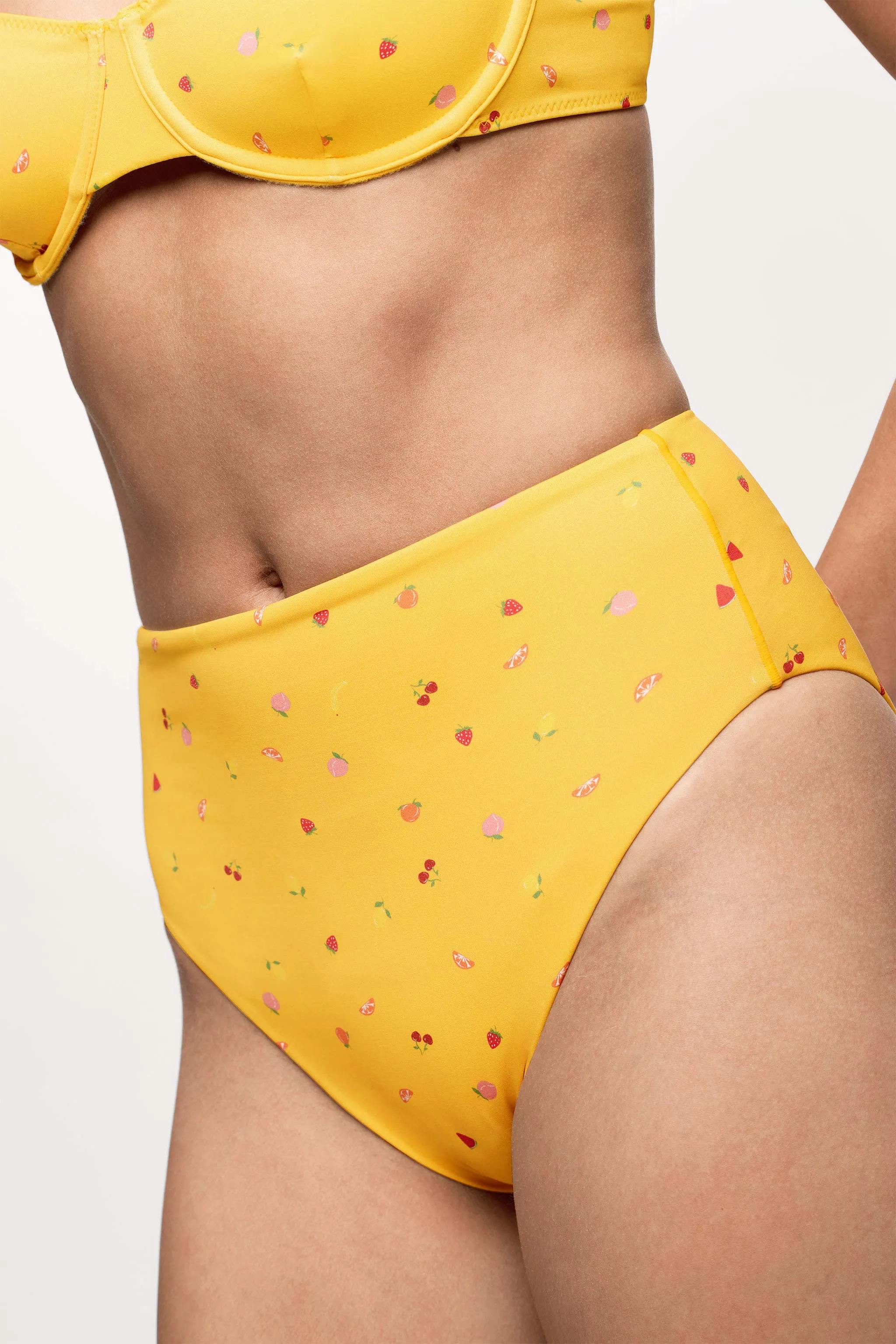 High Waist Bikini Bottom | Fruit Salad sold by nuuds product image thumbnail 5