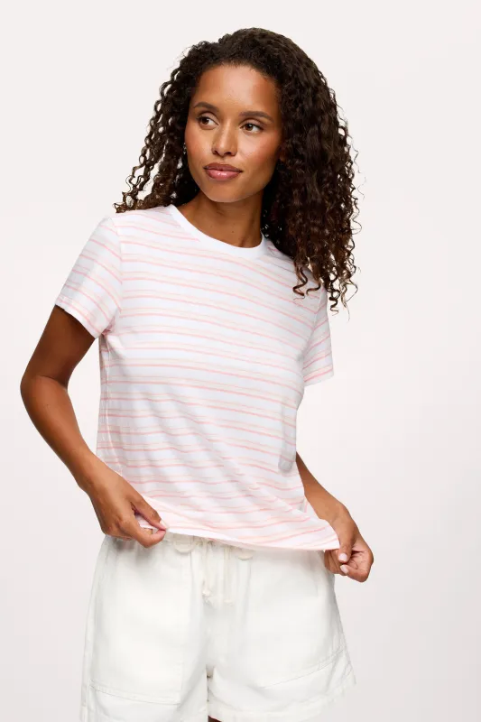Perfect Tee | Blush Stripe made by nuuds