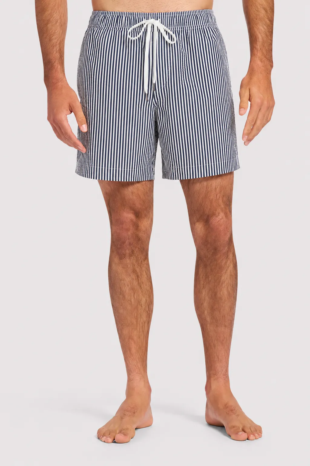 Seersucker Swim Trunk | Dark Navy Stripe sold by nuuds product image thumbnail 2