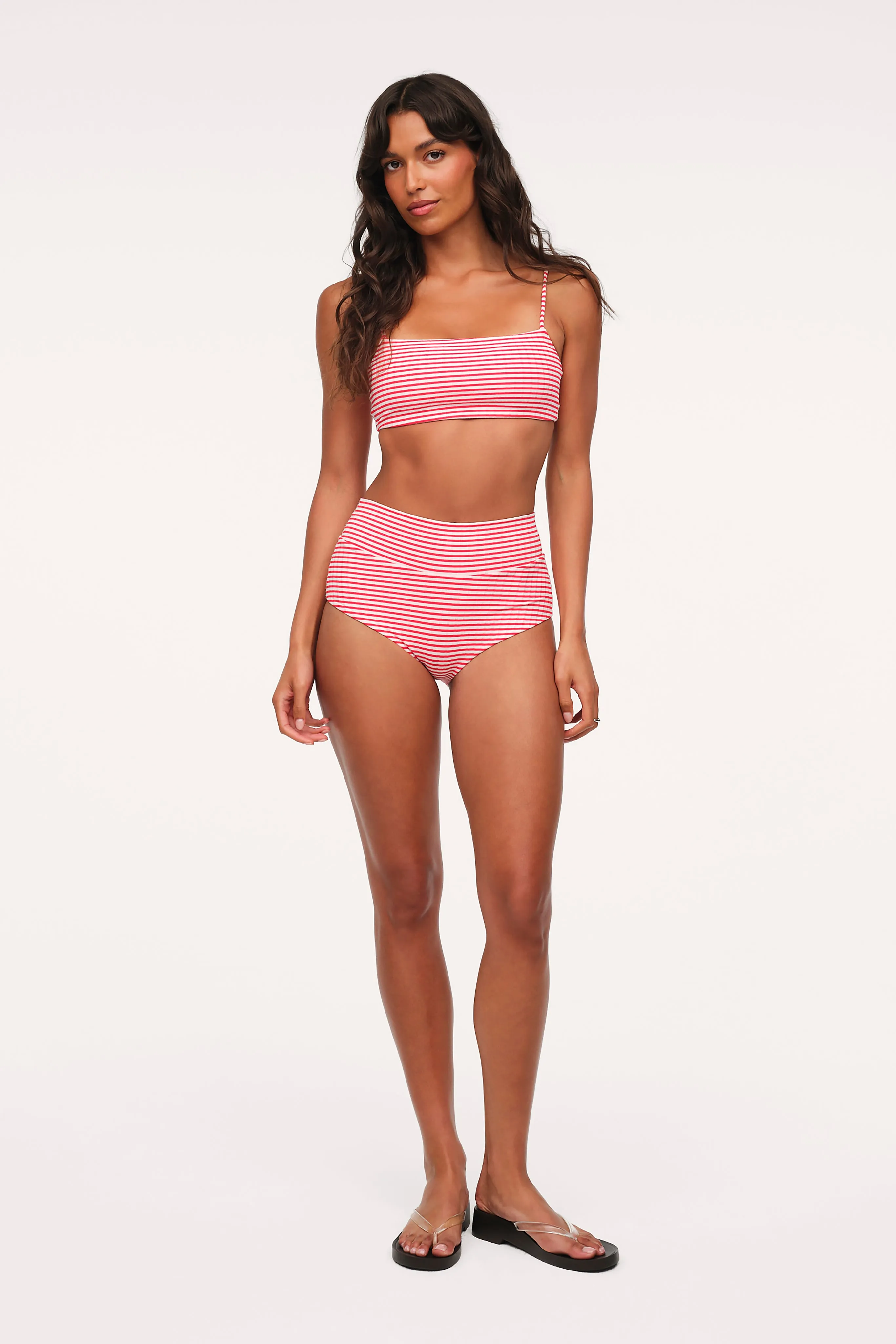 Bandeau Bikini Top | Cayenne Stripe sold by nuuds product image thumbnail 2