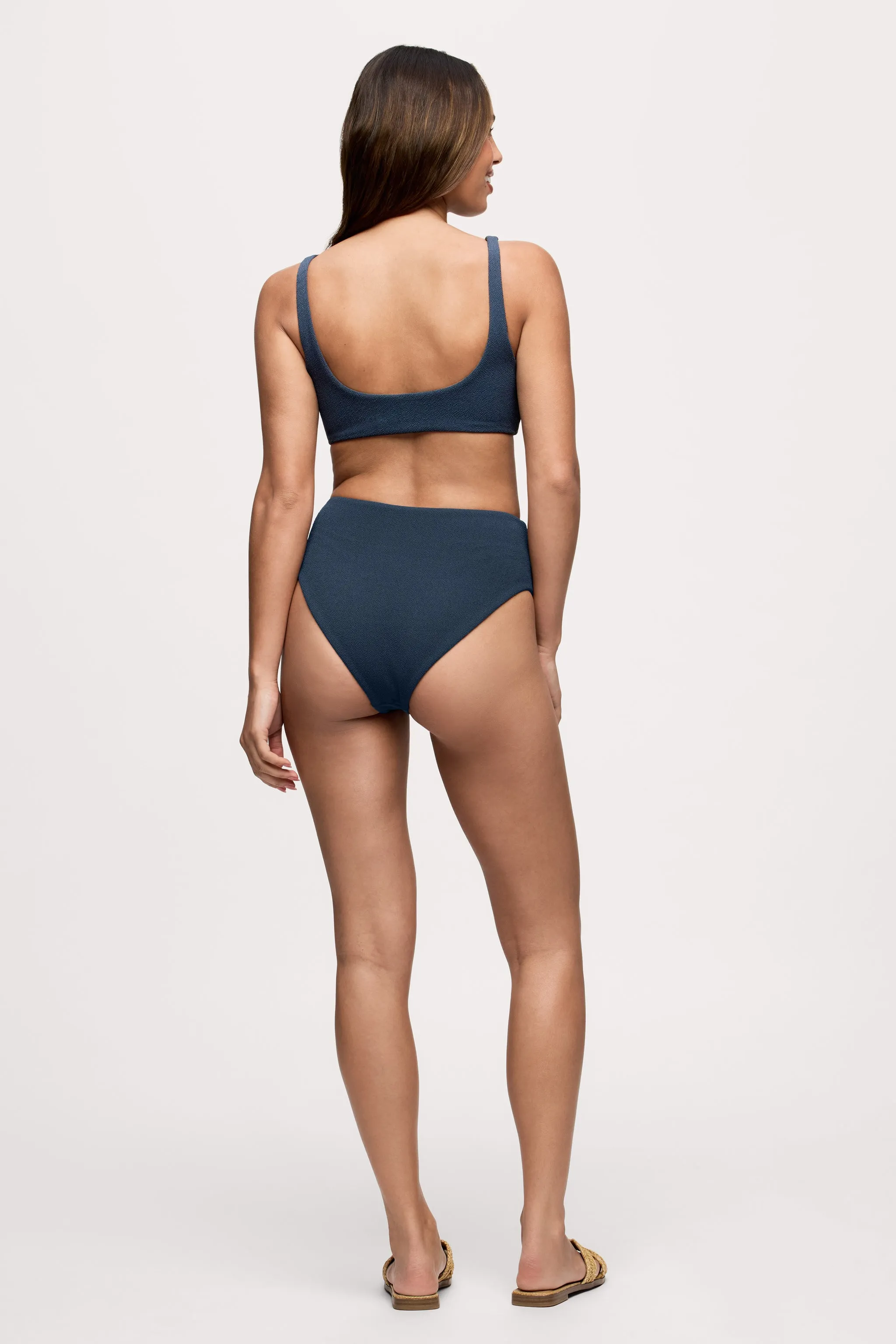 High Waist Bikini Bottom | Crispy Navy sold by nuuds product image thumbnail 4
