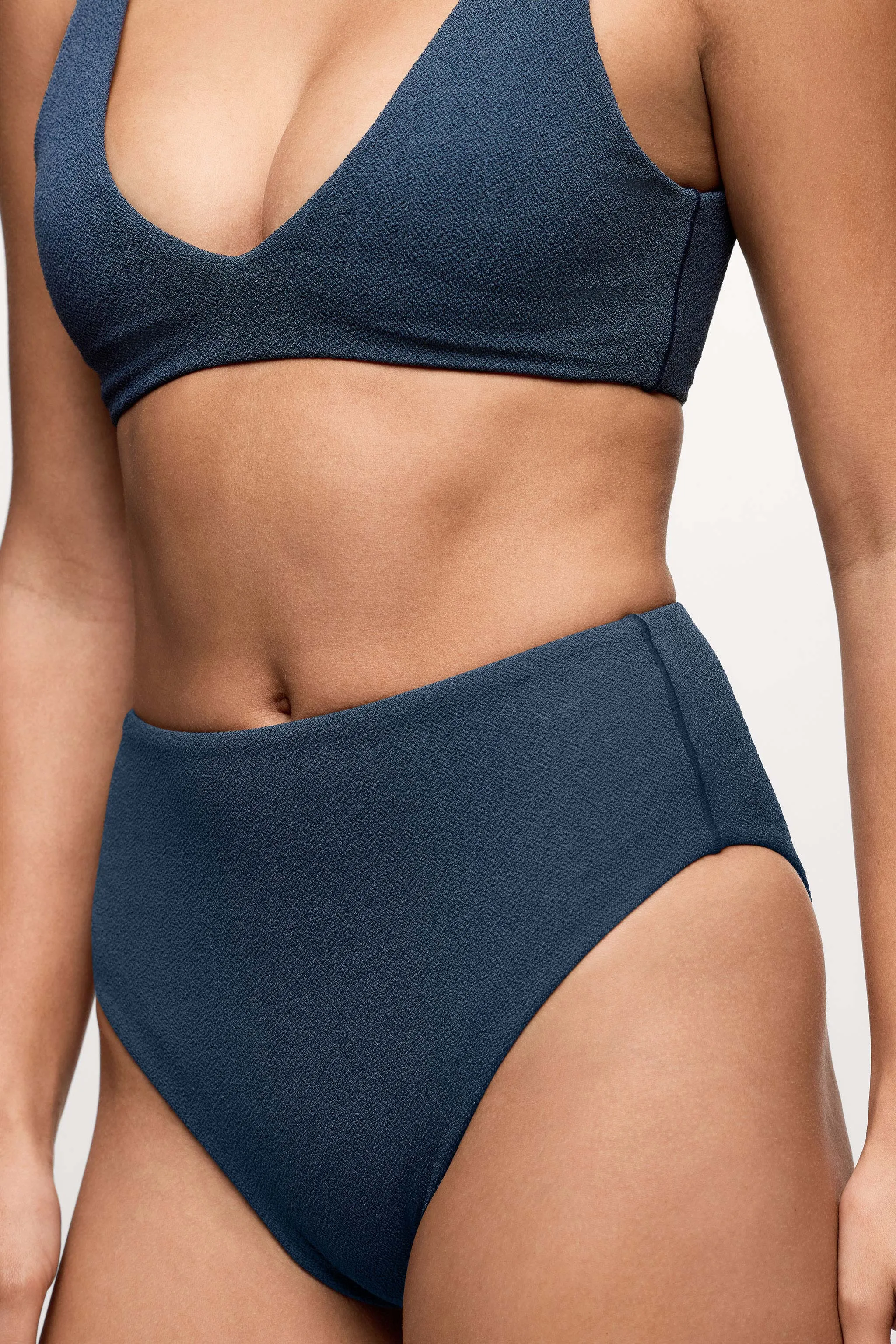 High Waist Bikini Bottom | Crispy Navy sold by nuuds product image thumbnail 5