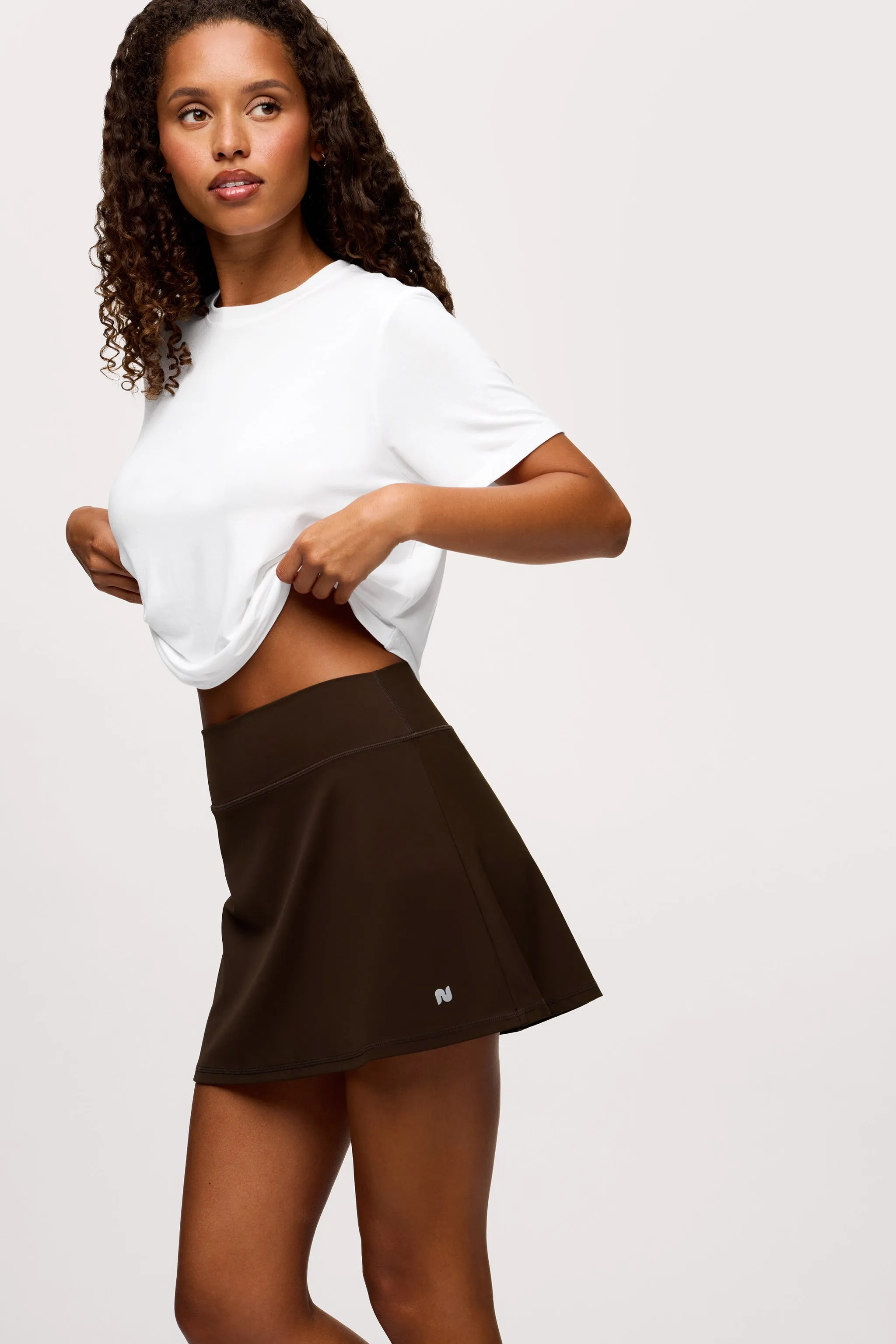Motion Skort | Espresso sold by nuuds product image thumbnail 3