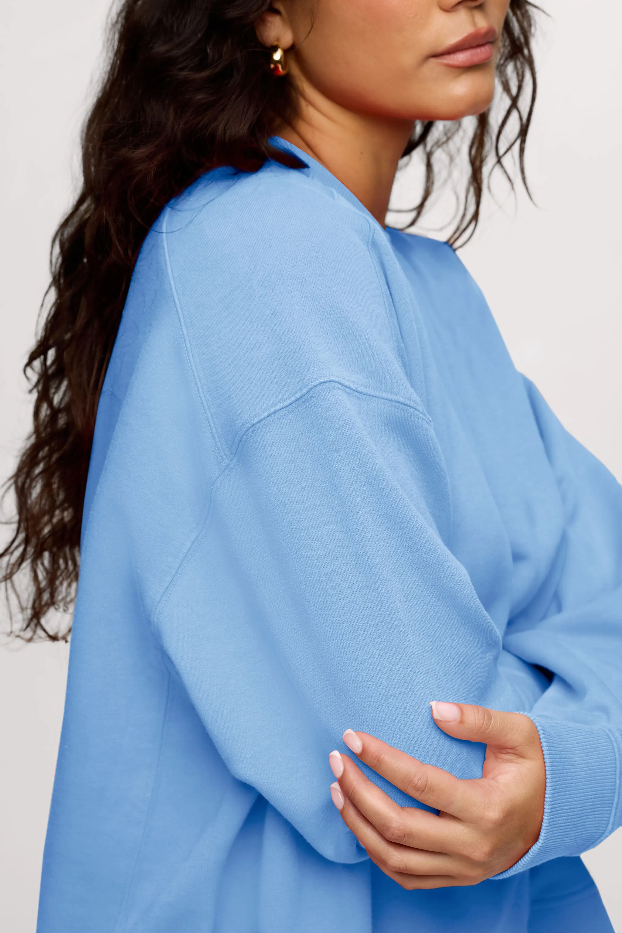 French Terry Classic Crewneck | Harbor sold by nuuds product image thumbnail 5
