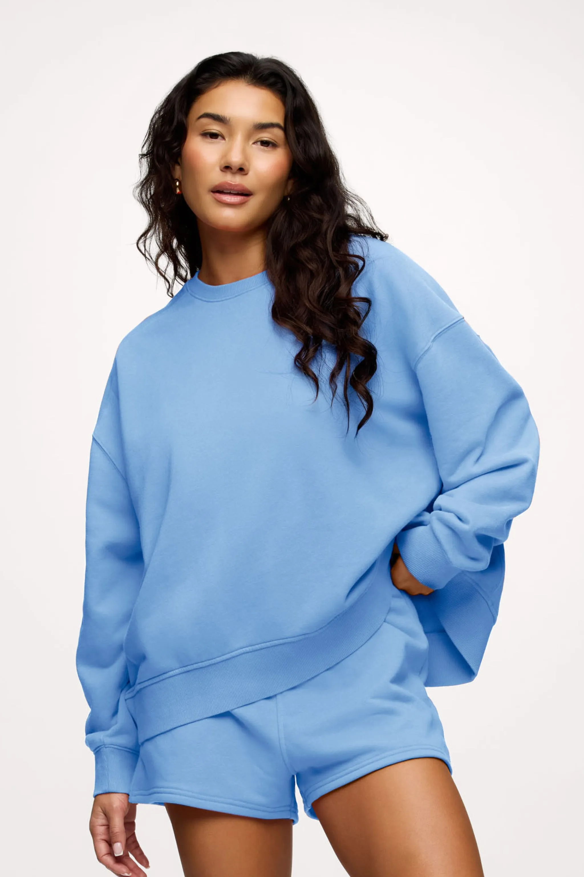 French Terry Classic Crewneck | Harbor sold by nuuds