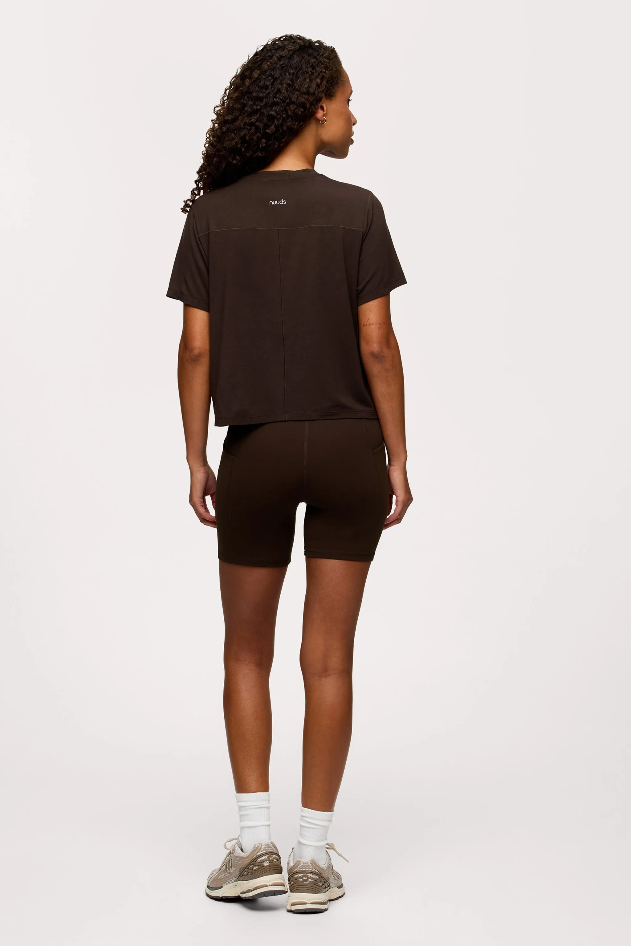 Featherweight Active Tee | Espresso sold by nuuds product image thumbnail 4
