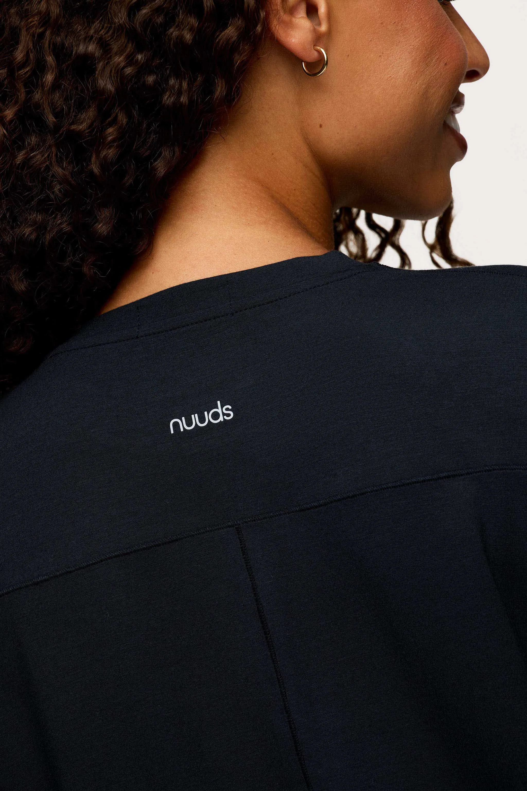 Featherweight Active Tee | Black sold by nuuds product image thumbnail 5